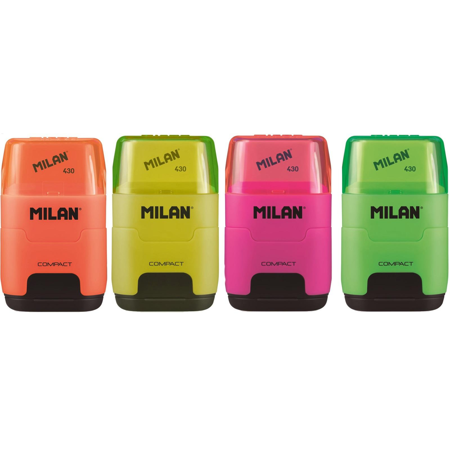 Ластик-точилка Milan Compact Fluo, цв в асс 4719116 - фото 3