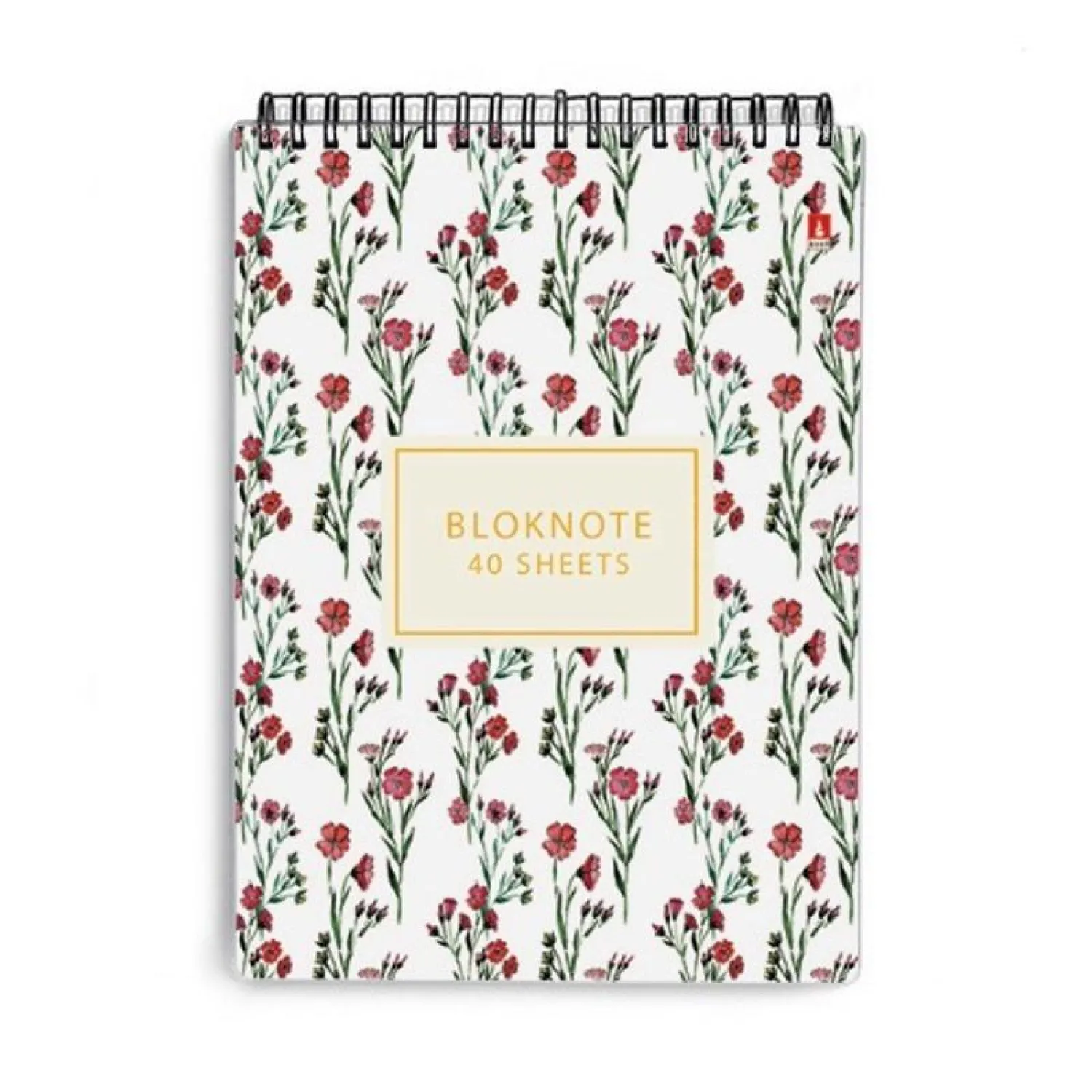 Блокнот А6,40л,клетка,гребень ЦВЕТЫ.ПАТТЕРН 3-40-252 в ассорт - фото 3