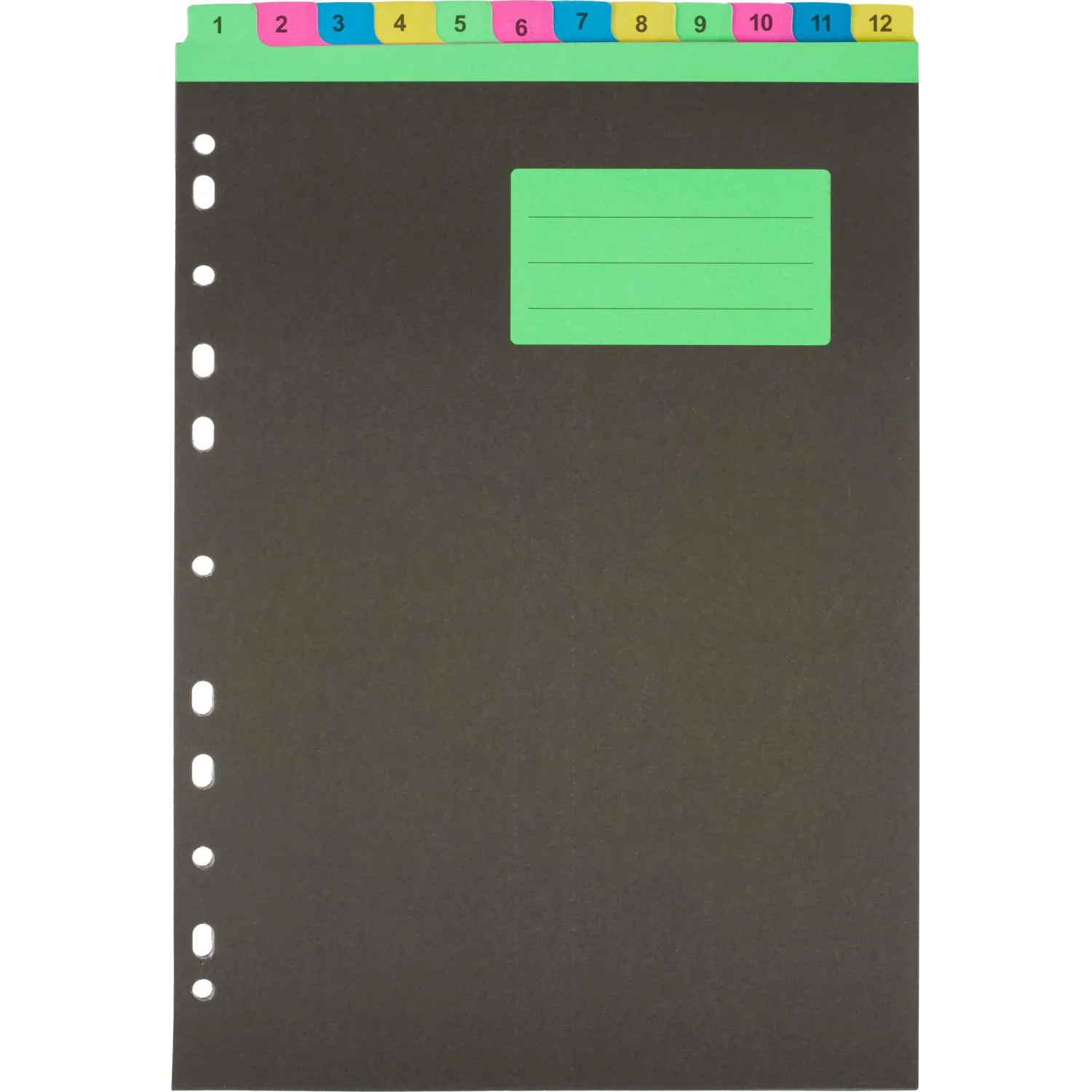 Разделитель листов с индексами 1-12 Attache Selection, А4, картон Разделитель листов с индексами 1-12 Attache Selection, А4, картон - фото 2