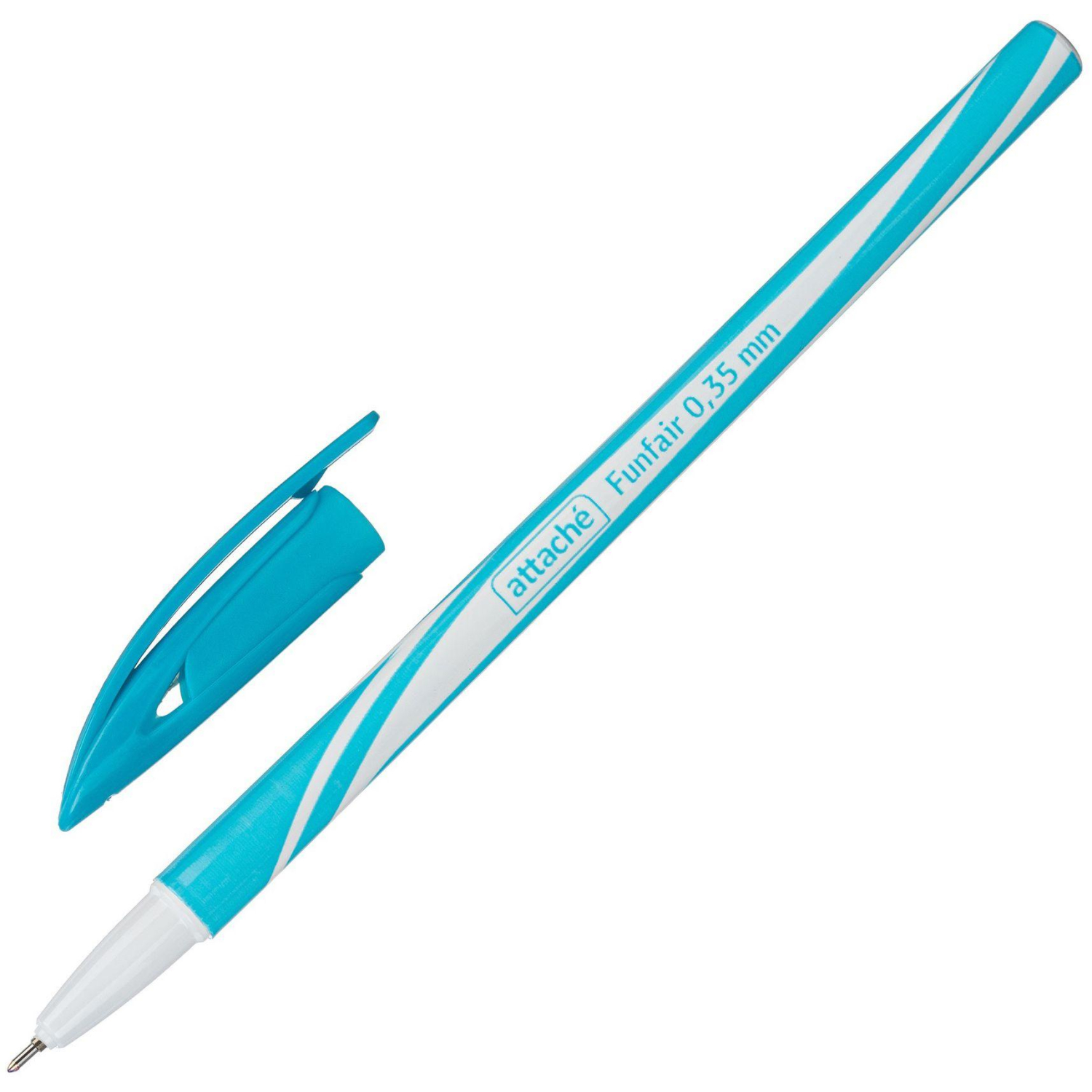 Ручка шариковая неавтомат. Attache Funfair масл,синий,ассорт - фото 4