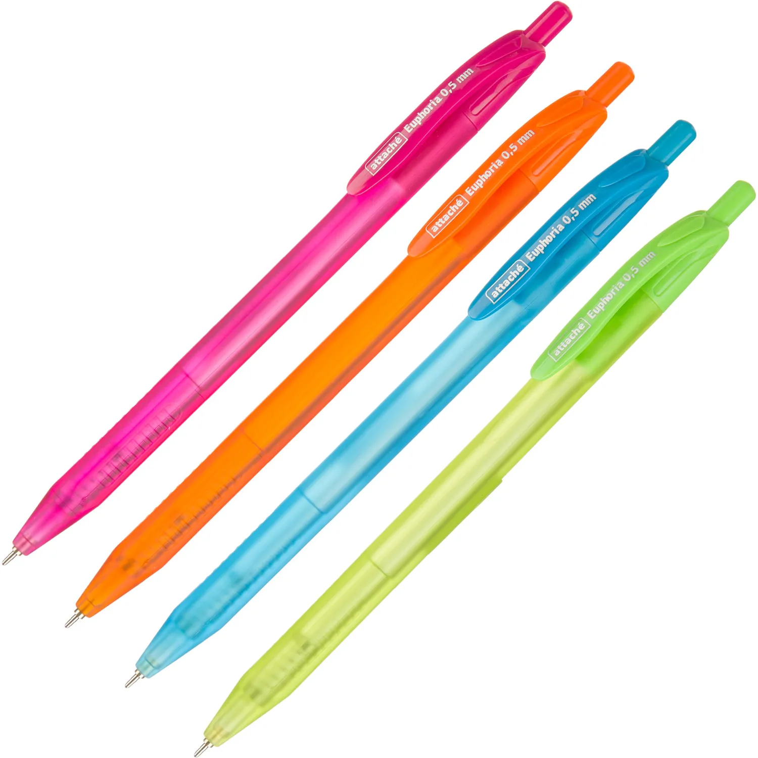 Ручка шариковая автомат. Attache Euphoria масл,син,асс - фото 2