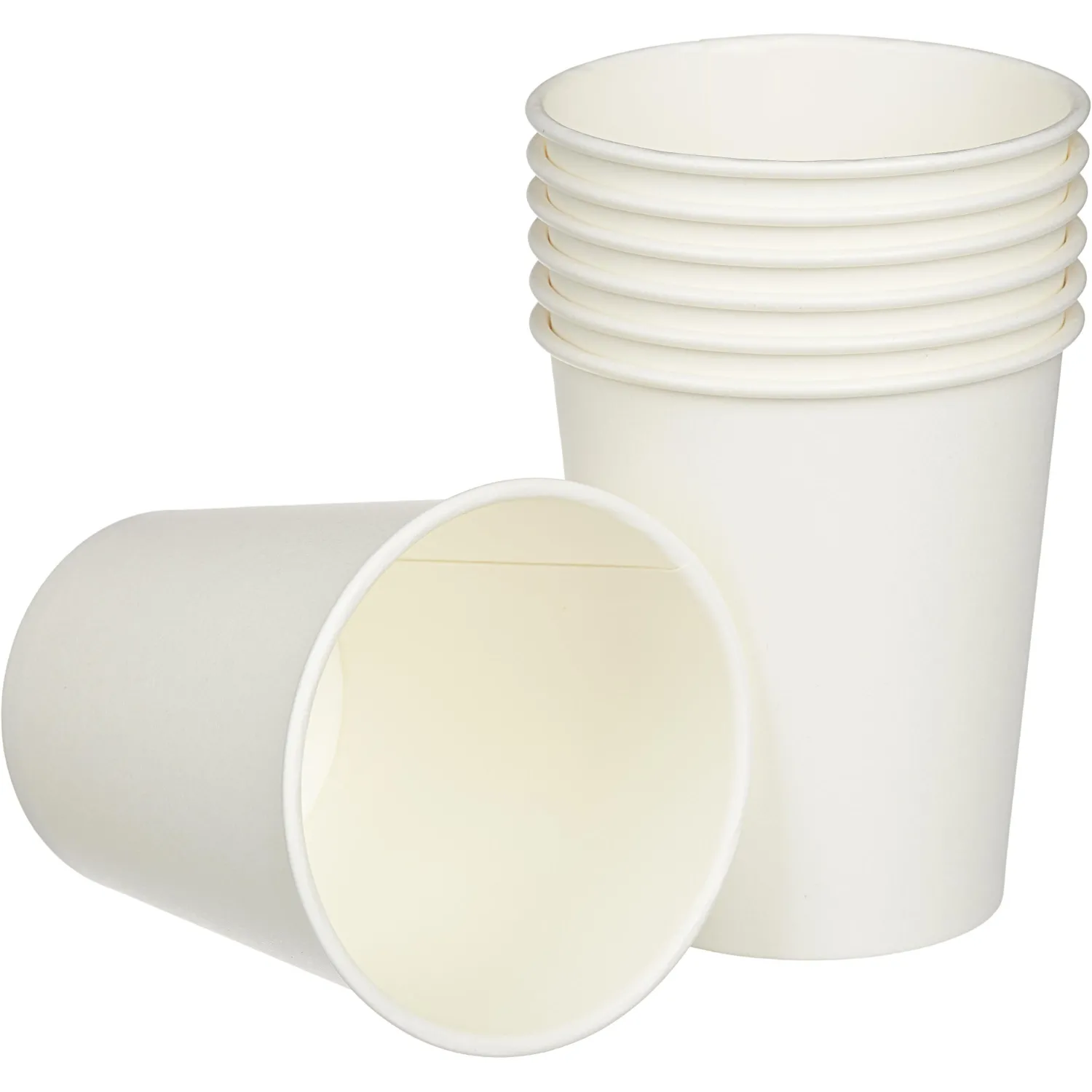 Стакан одноразовый бум 1-сл. d-80мм 250мл белый КОМУС 50шт/уп - фото 2