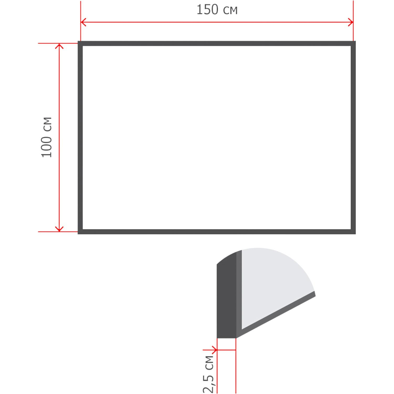 Доска магнитно-маркерная 100х150 Attache Wood дерев.рама - фото 2