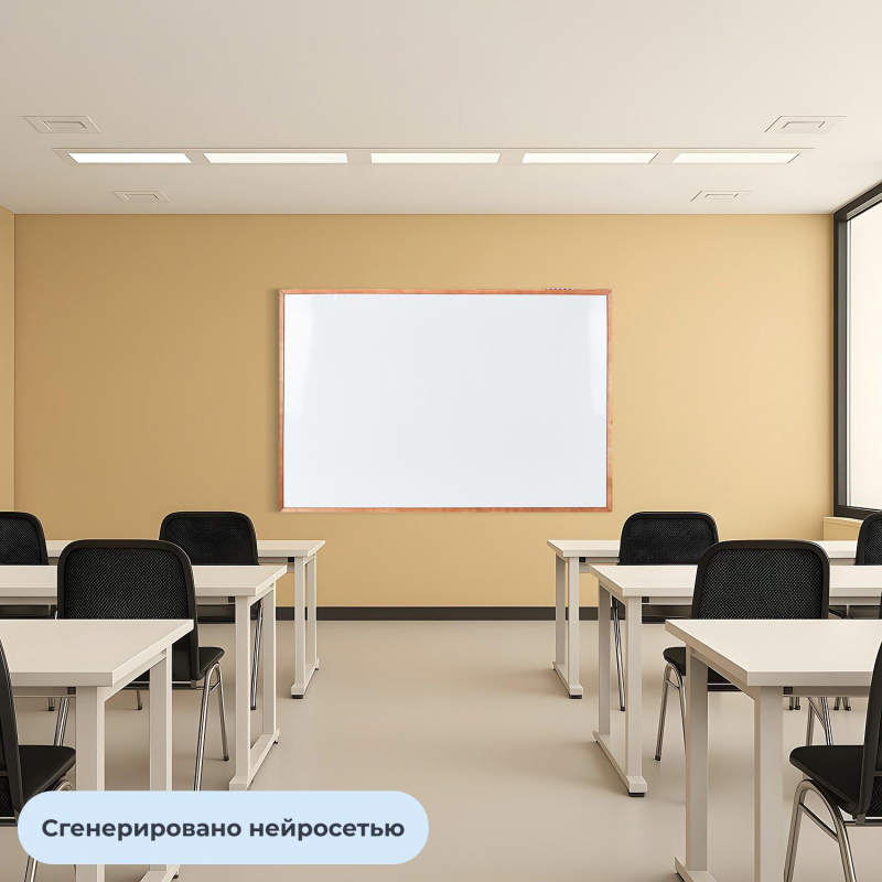 Доска магнитно-маркерная 100х150 Attache Wood дерев.рама - фото 6