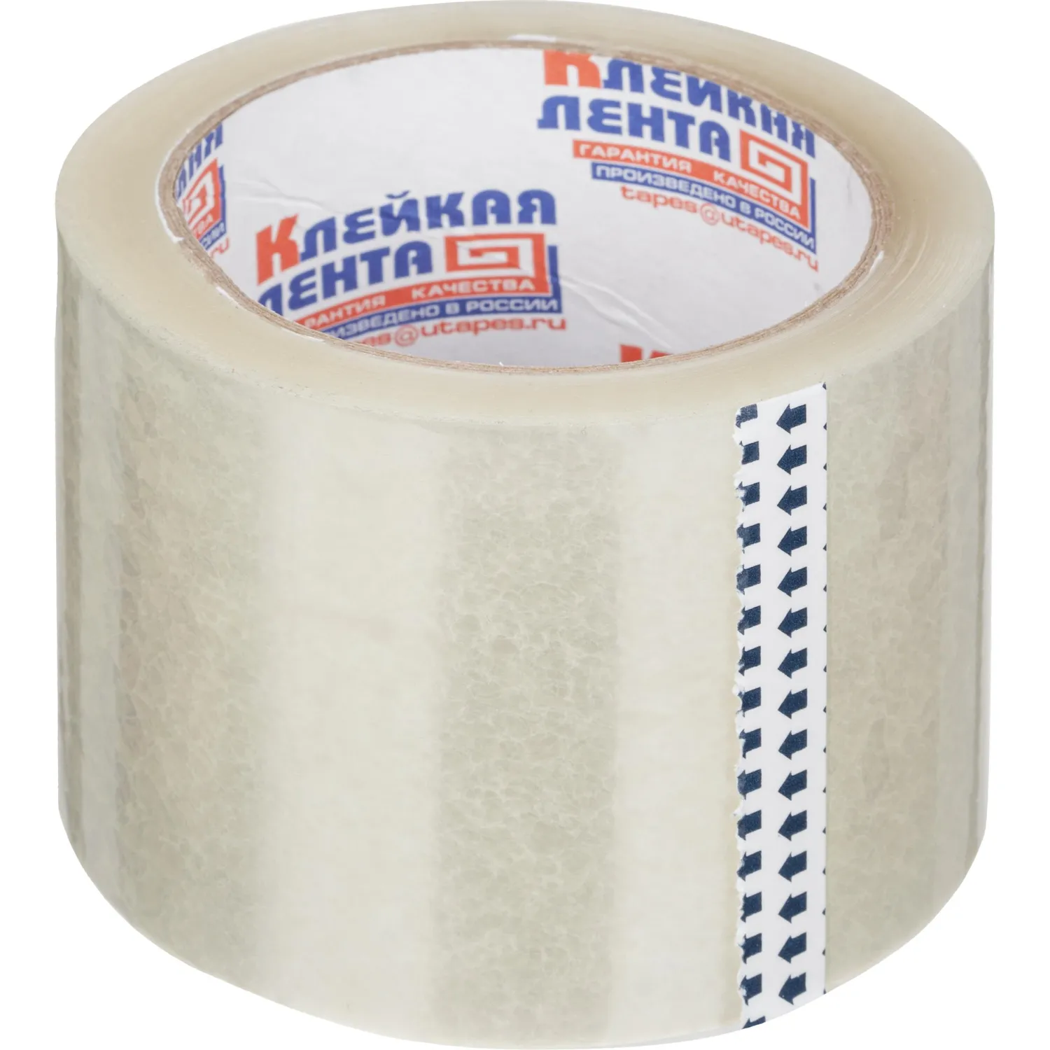 Клейкая лента упаковочная 75мм х 66м 47мкм прозрачная Россия 6 шт/уп - фото 2