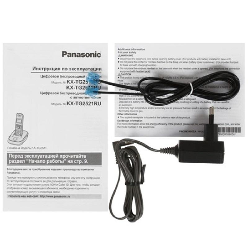 Радиотелефон Panasonic  KX-TG2511RUN - фото 7