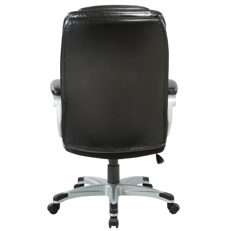 Кресло BN_U_EChair-583 TPU (TR) экокожа черный, пластик серый - фото 5