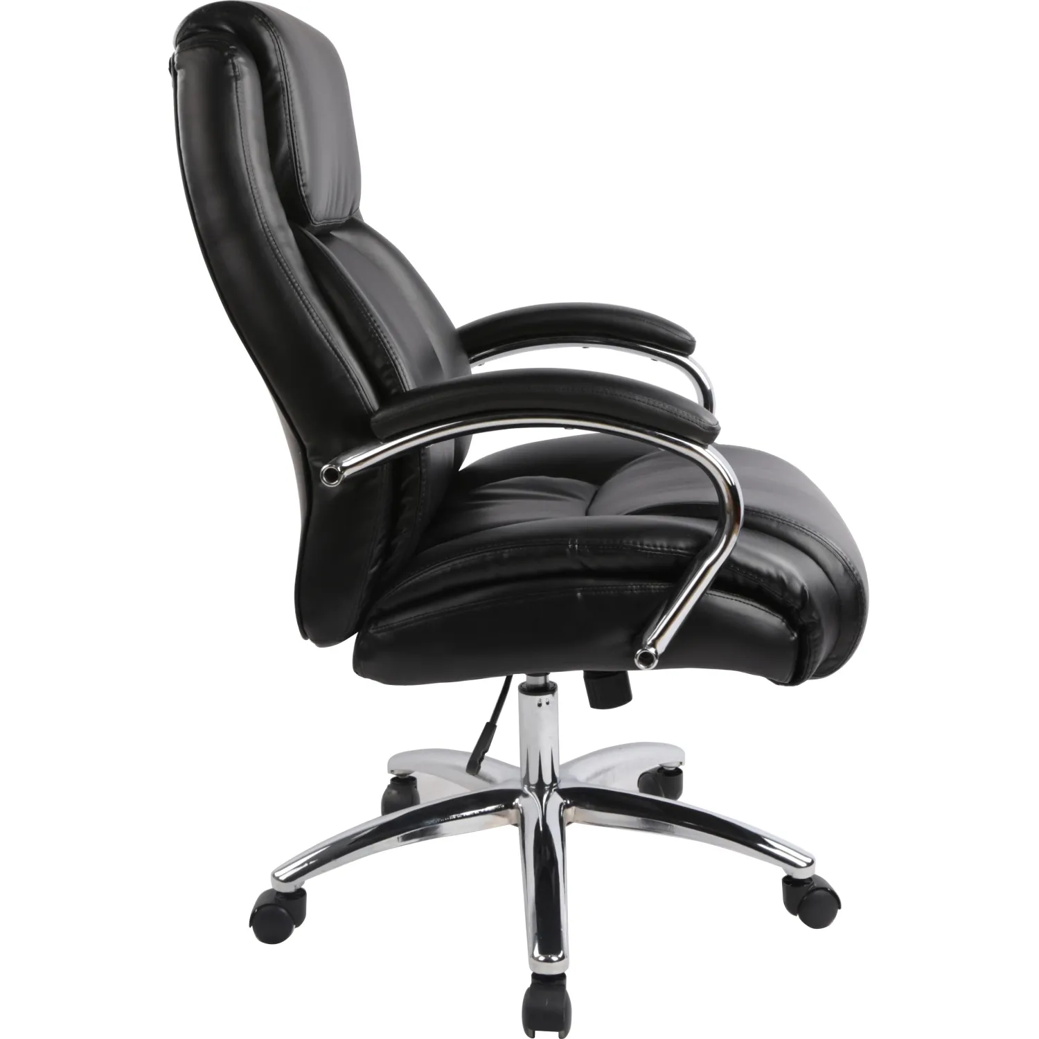 Кресло BN_Dp_EChair-585 TR рецикл.кожа черный, хром - фото 3