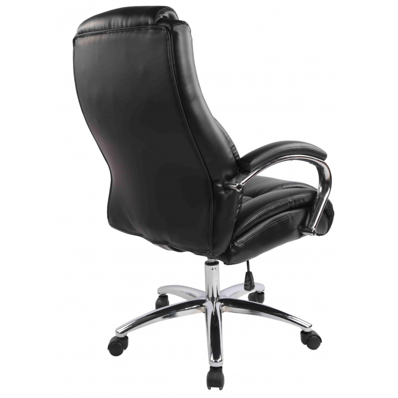 Кресло BN_Dp_EChair-585 TR рецикл.кожа черный, хром - фото 4