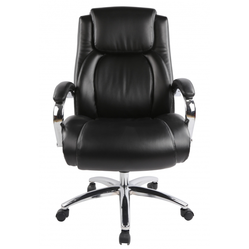 Кресло BN_Dp_EChair-585 TR рецикл.кожа черный, хром - фото 2