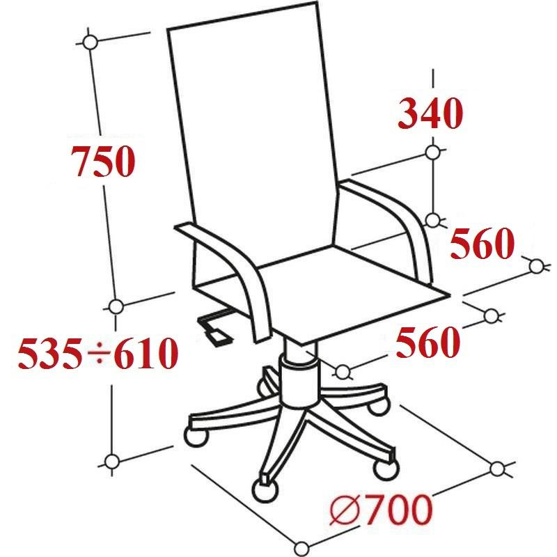 Кресло BN_Dp_EChair-585 TR рецикл.кожа черный, хром - фото 5