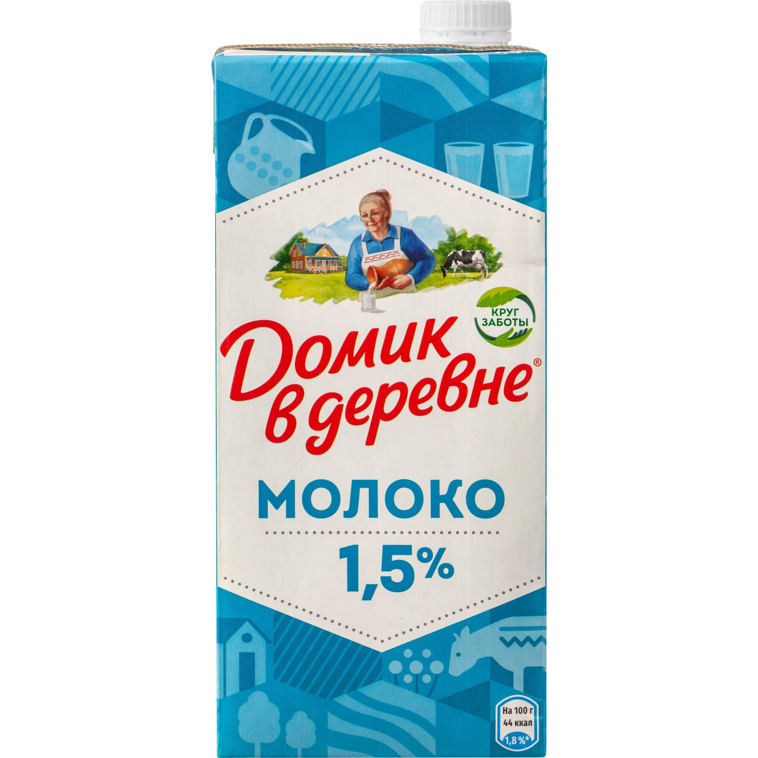 Молоко Домик в Деревне 1,5% 950г - фото 4