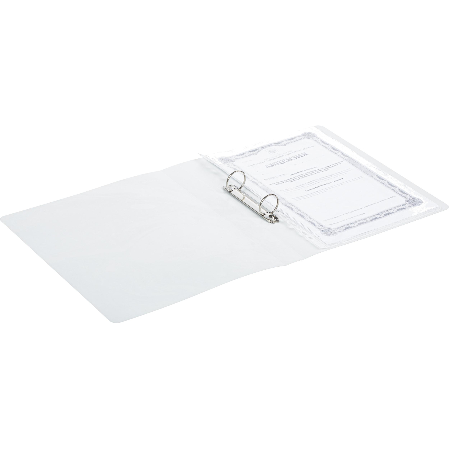 Папка на 2-х кольцах Attache Selection, Fluid, серо- голубая Папка на 2-х кольцах Attache Selection, Fluid, серо- голубая - фото 3