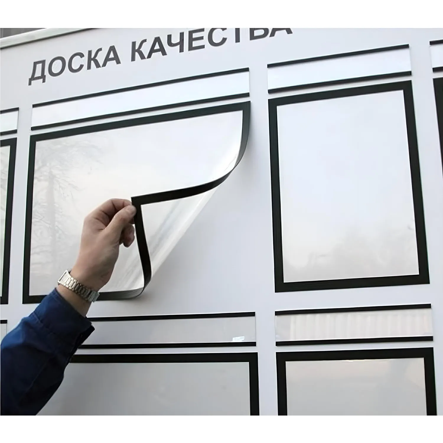 Рамка магнитная Attache А5, черная, 5 шт/уп. - фото 2