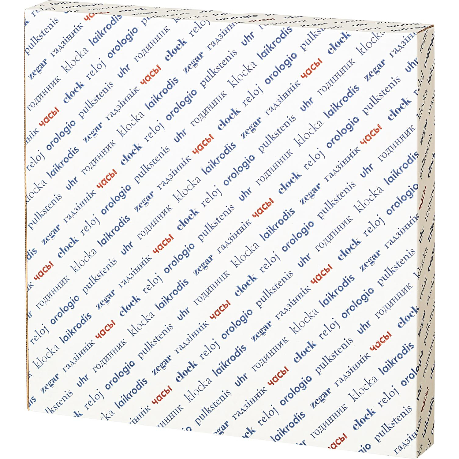 Часы настенные Troyka, модель01, диаметр 290мм,  пластик 11170100 серебро - фото 2