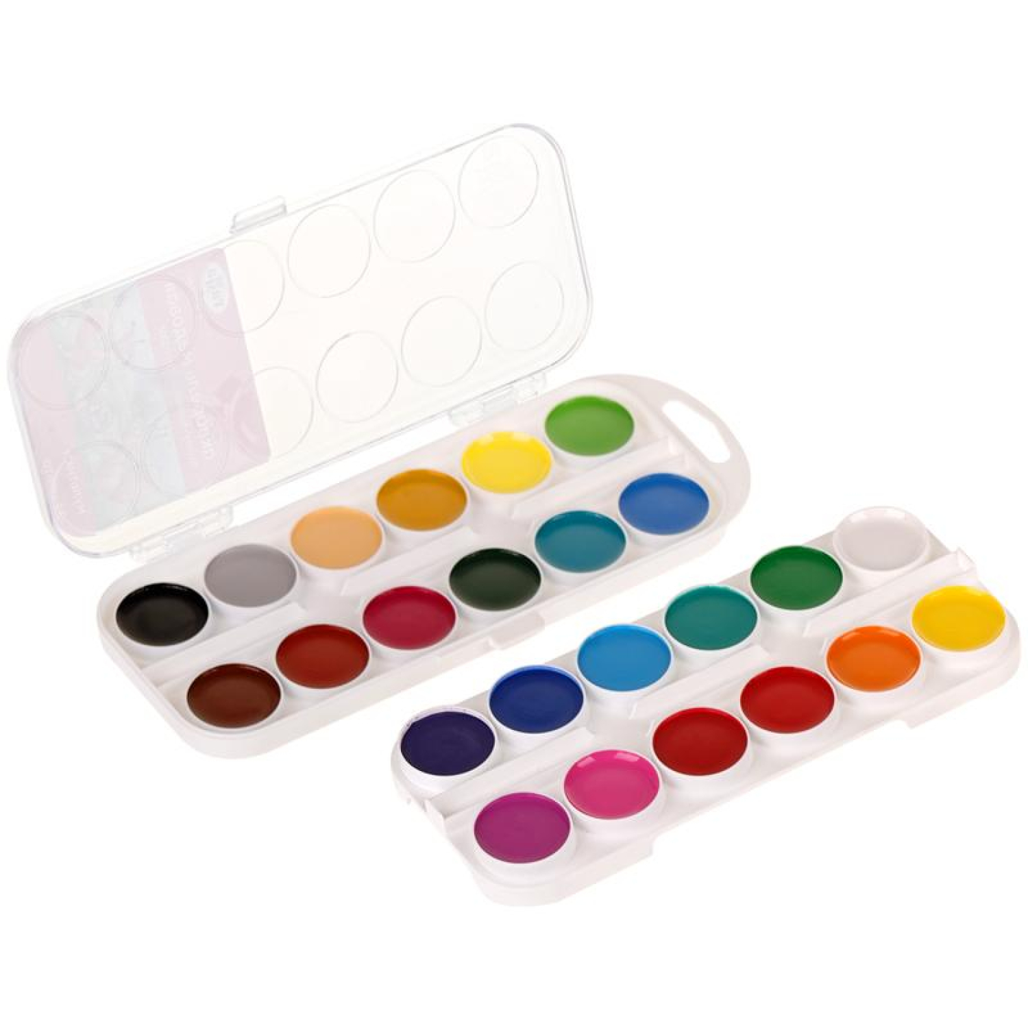 Краски акварельные  Гамма МУЛЬТИКИ 24цв, пласт.уп., б/к ,211046_24 - фото 2