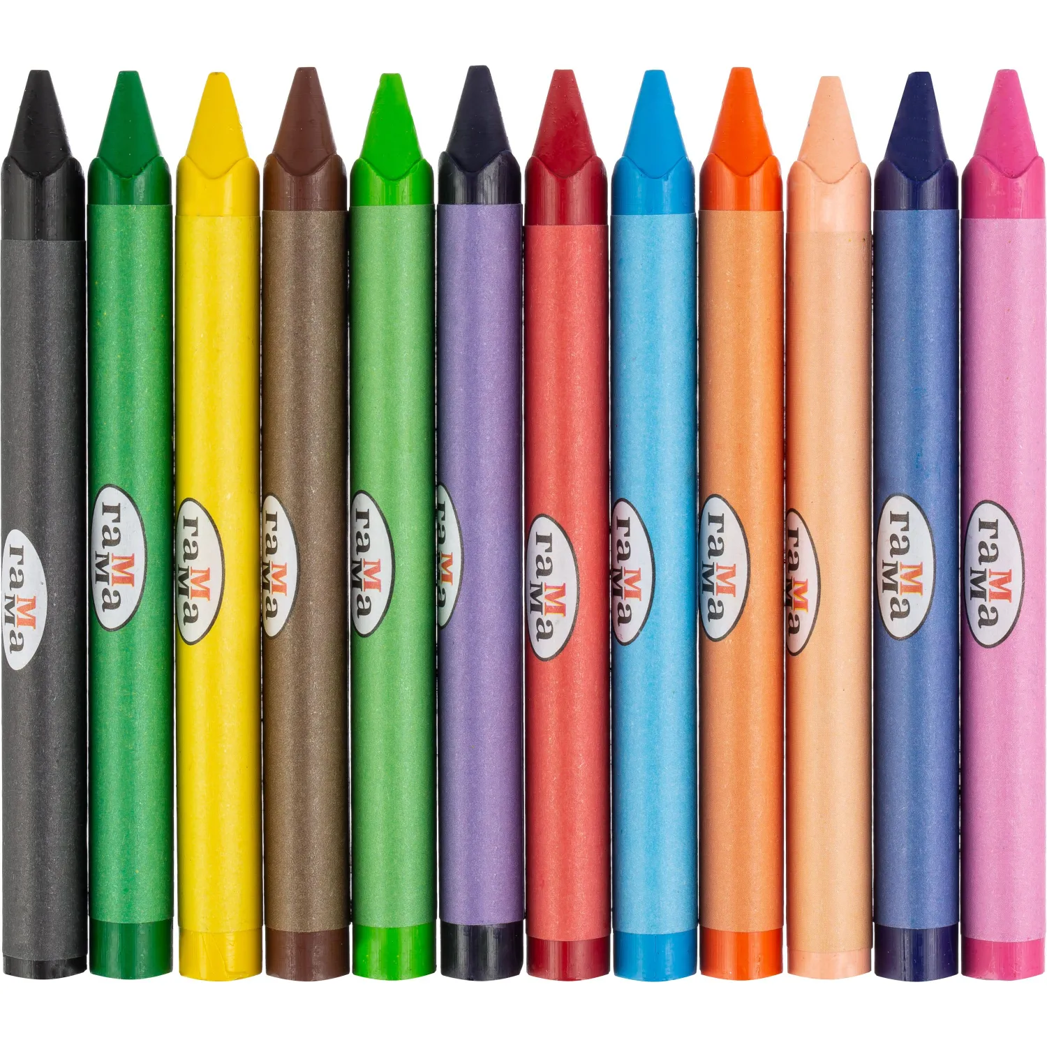 Мелки восковые Гамма Классические,трехгр., 8,2x90 мм, 12 цв., 2131018_01_33 - фото 2