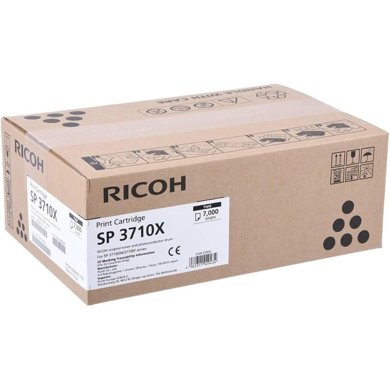 Тонер-картридж Ricoh SP 3710X (408285) черный для SP3710DN/SP3710SFN - фото 2