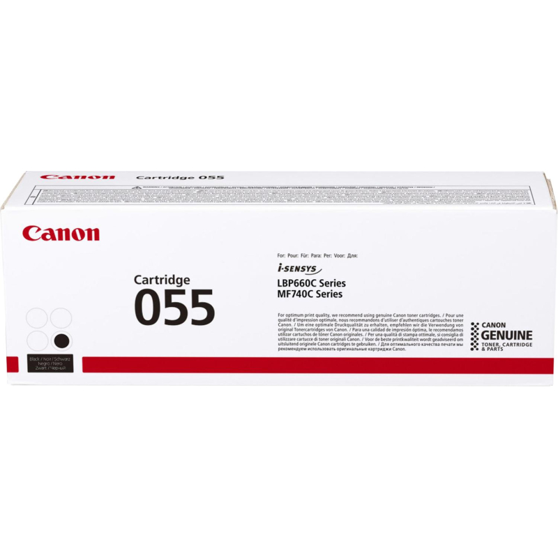 Картридж лазерный Canon 055 BK 3016C002/003 чер. для MF746Cx/LBP664Cx - фото 1
