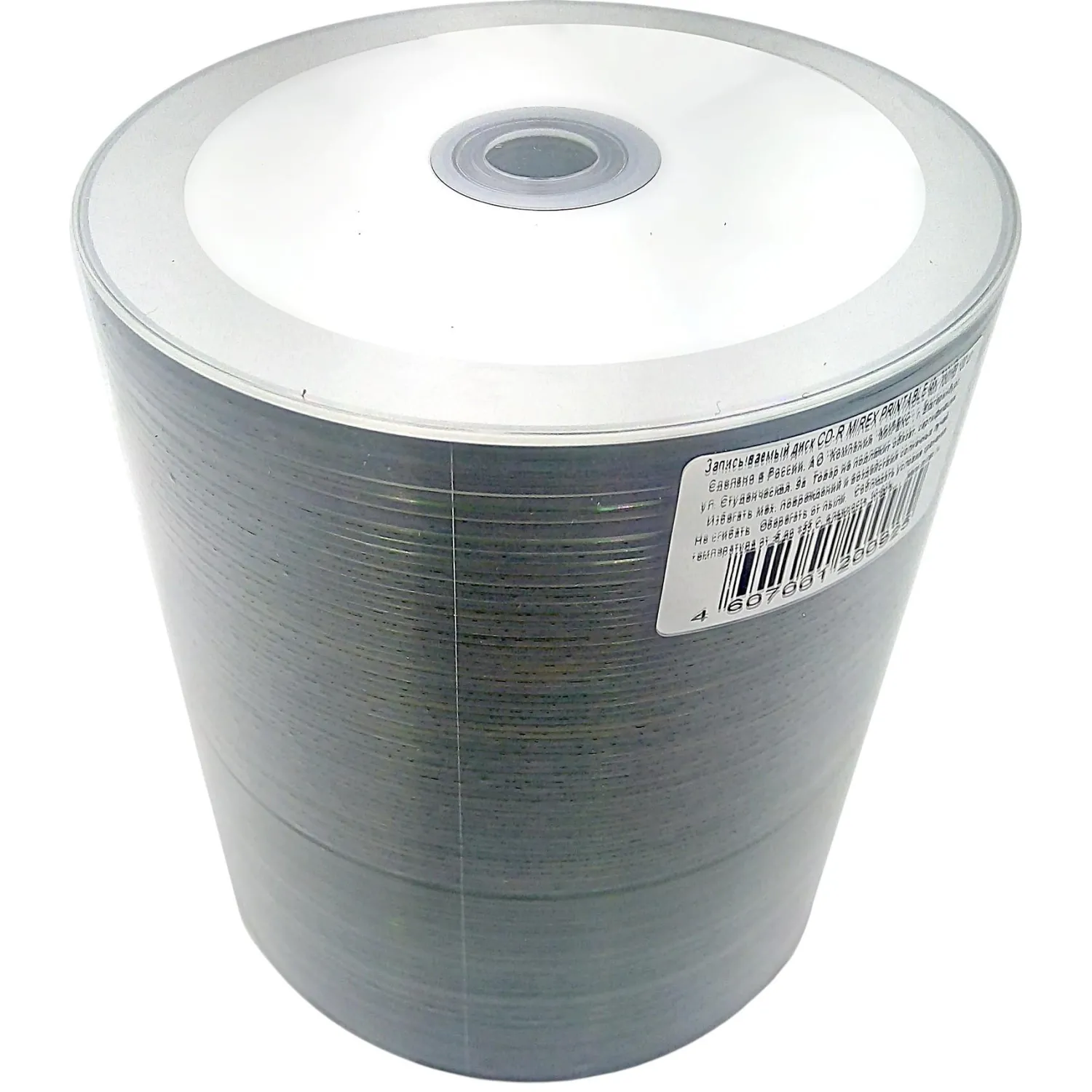 Носители информации CD-R Printable, 52x, Mirex, Bulk/100 UL120008A8T - фото 2