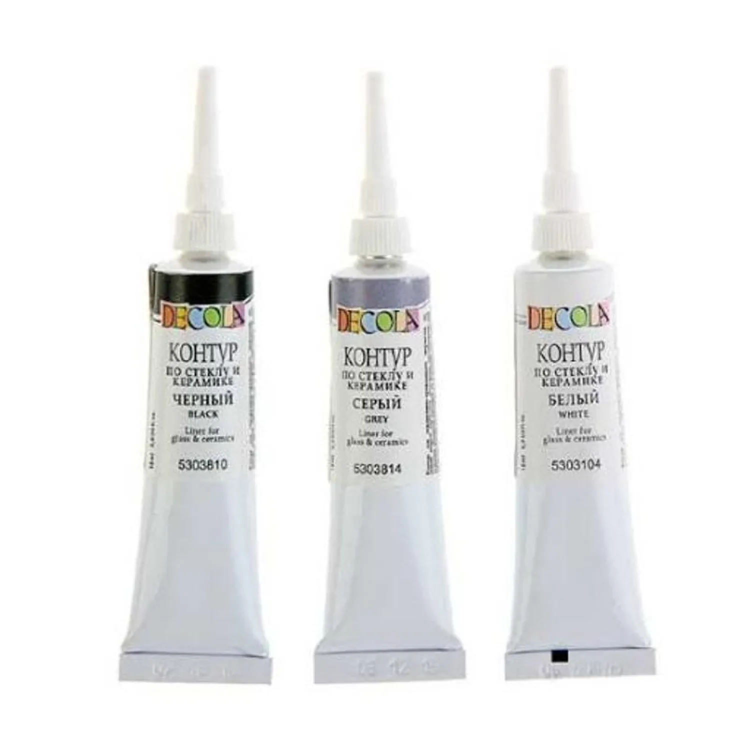 Набор акриловых контуров стекло/керамика Decola  classic,3 шт х18мл,5341375 - фото 3