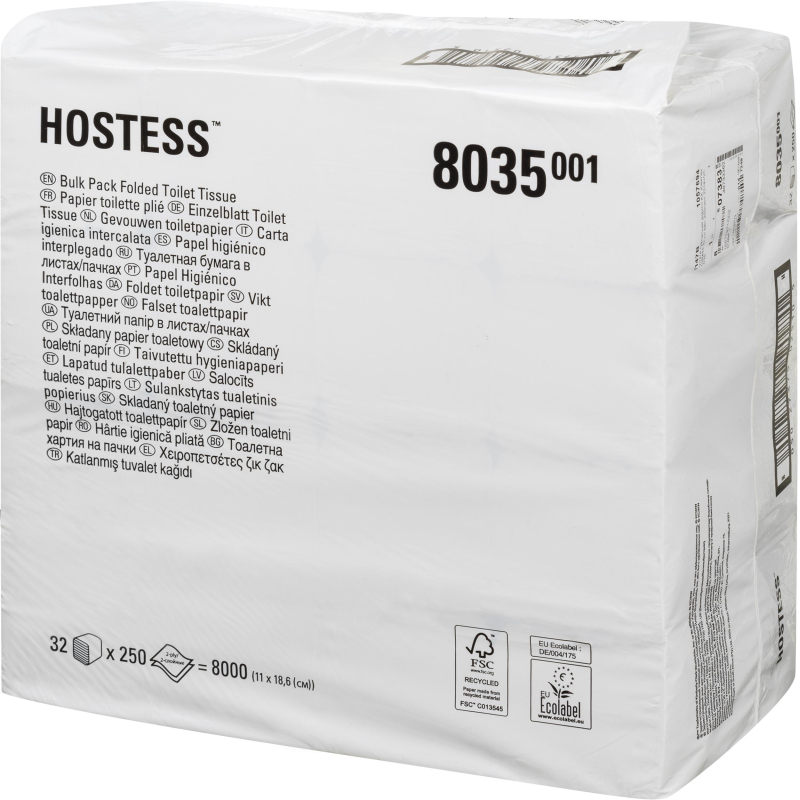 Бумага туалетная д/дисп KK Kleenex Hostess 2х сл бел 250лист 32пач/уп. 8035 - фото 5