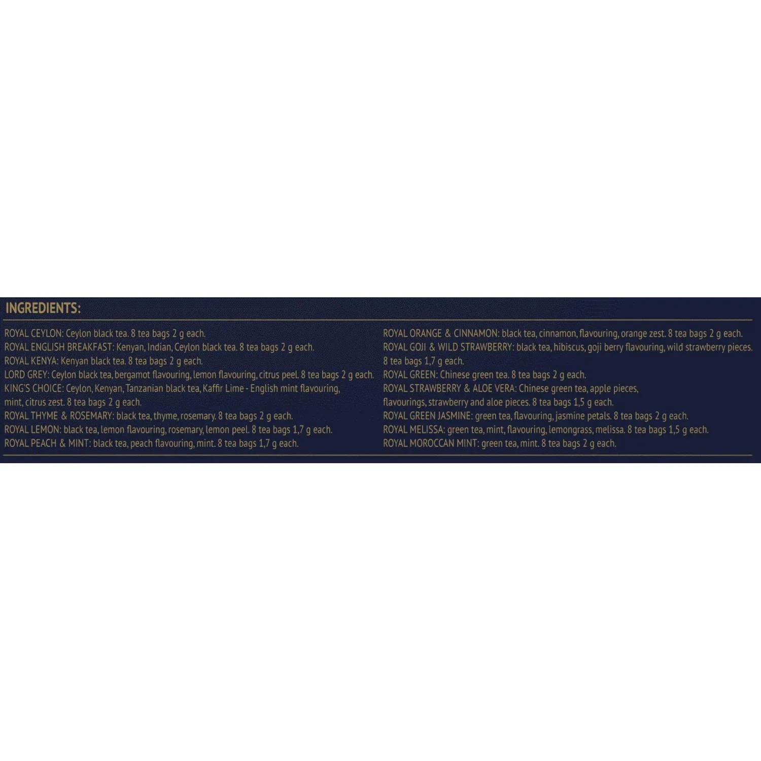 Чай Richard Royal Tea Collection ассорти 15 видов, 120 сашет - фото 4