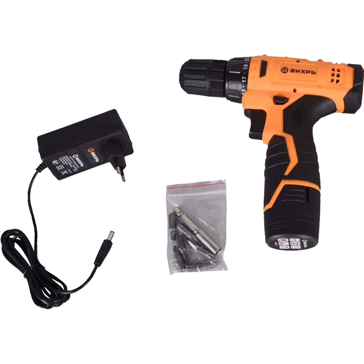 Дрель-шуруповерт аккумуляторная Вихрь ДА-12Л-2 (72/14/14) - фото 5