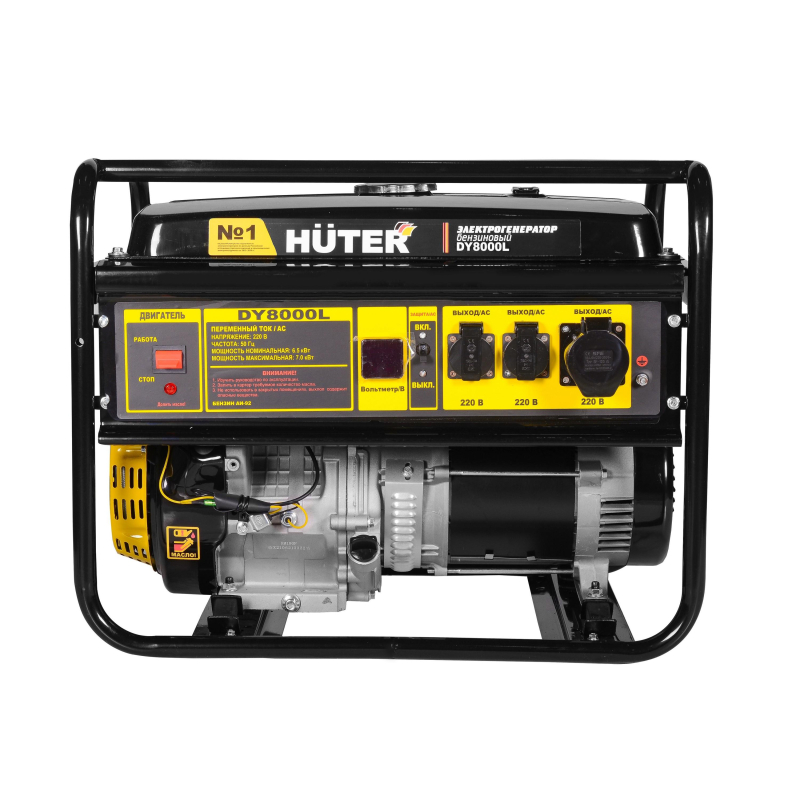 Генератор бензиновый HUTER DY8000L, 6.5кВт (64/1/33) - фото 2