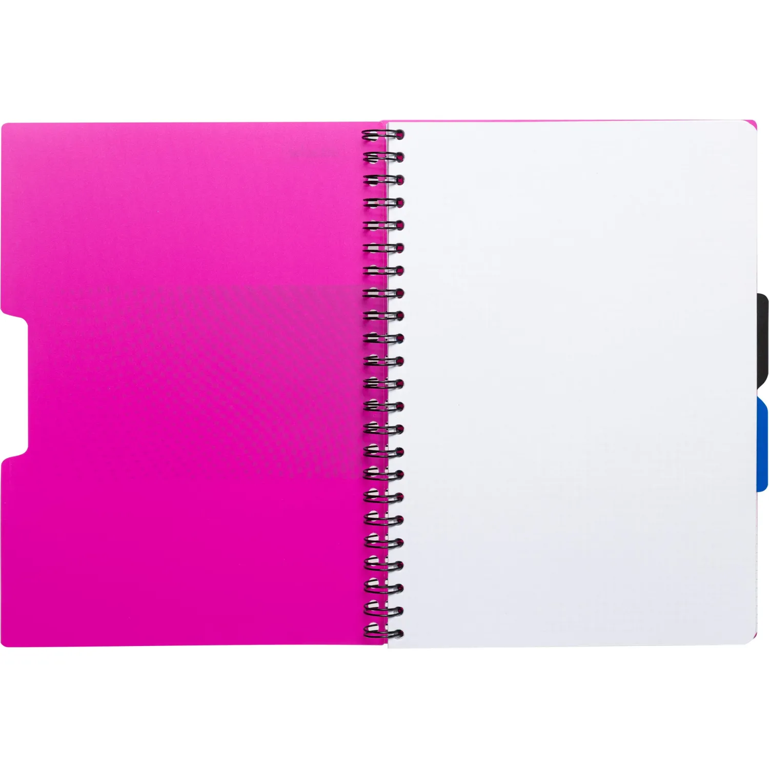 Бизнес-тетрадь А4,140л,кл,спир,пласт.обл,2разд Attache DIGITAL розов 876746 - фото 5