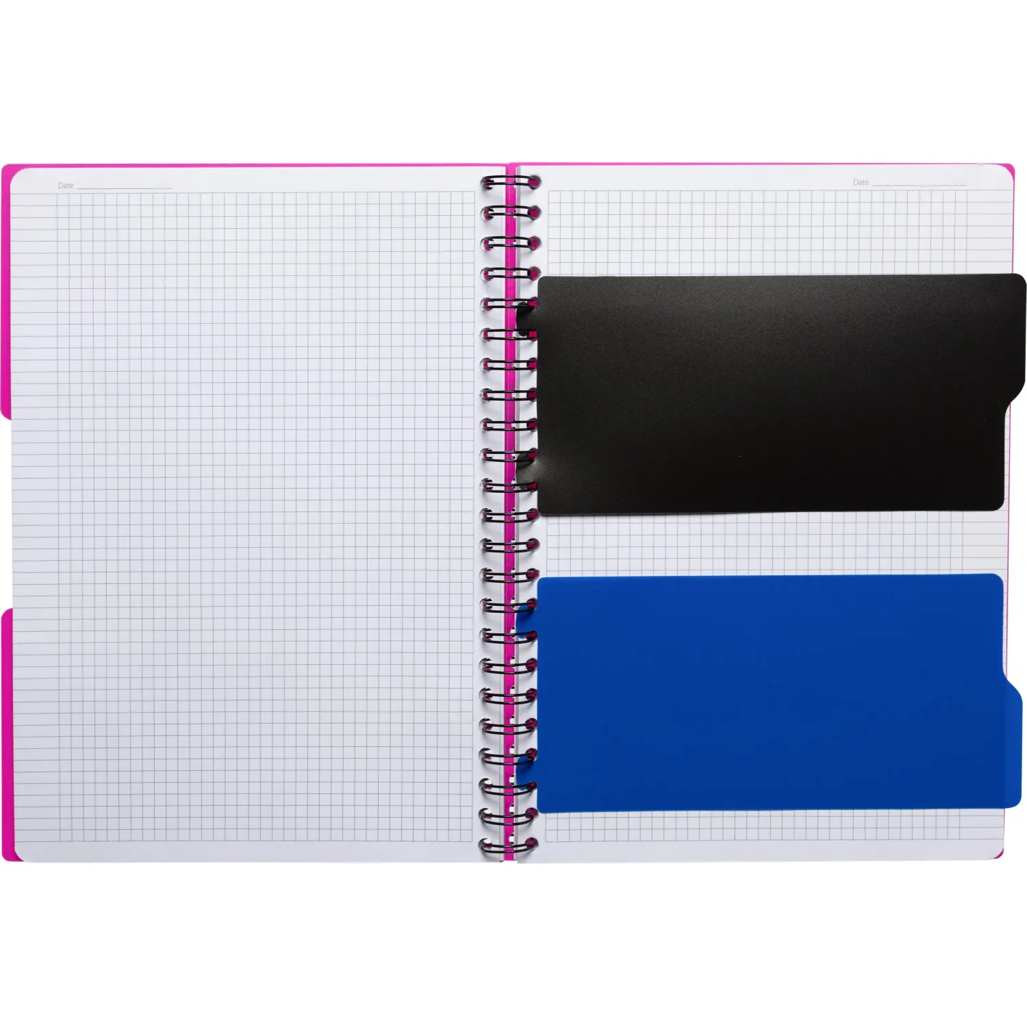 Бизнес-тетрадь А4,140л,кл,спир,пласт.обл,2разд Attache DIGITAL розов 876746 - фото 7