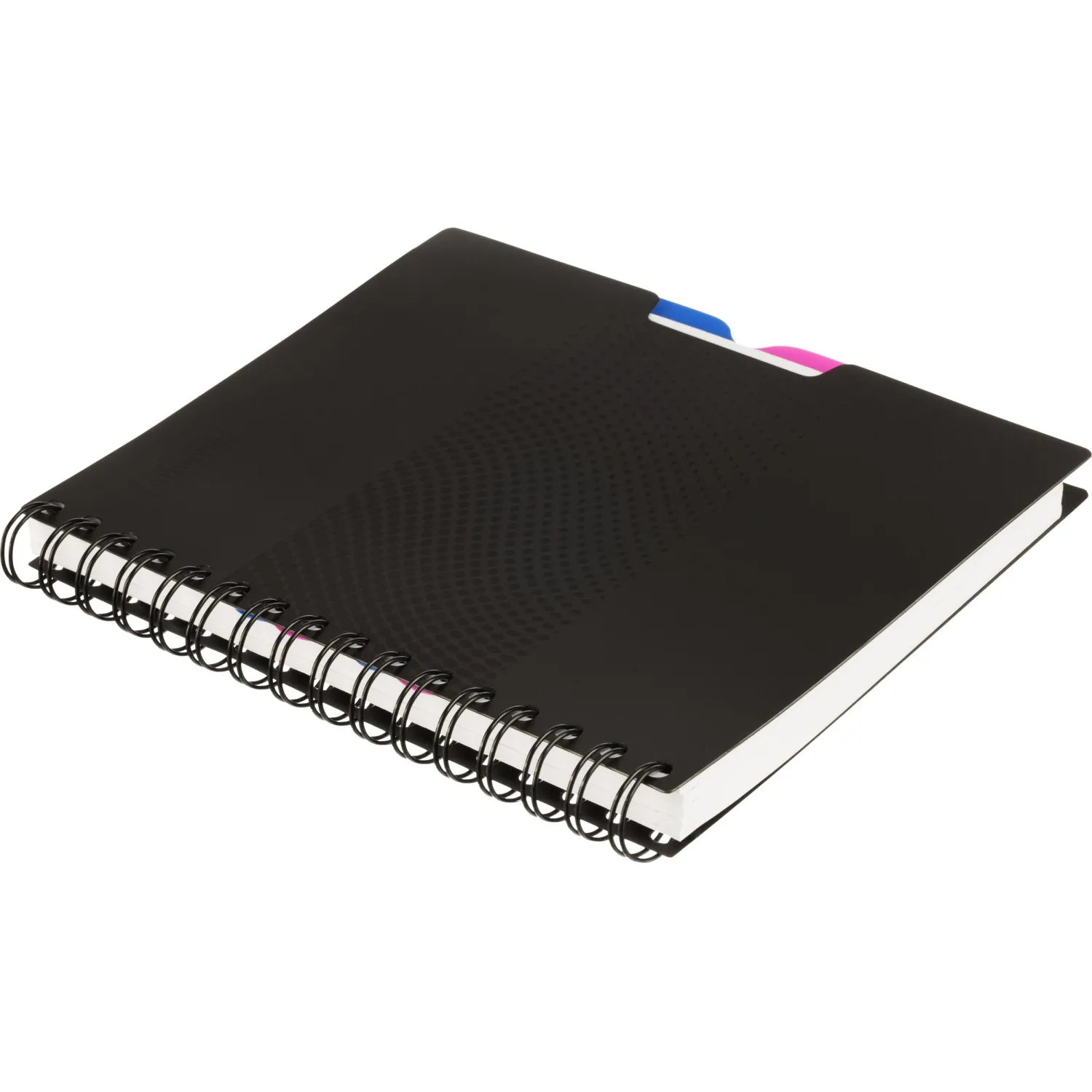 Бизнес-тетрадь А5,140л,кл,спир,пласт.обл,2разд Attache DIGITAL черн 876748 - фото 4