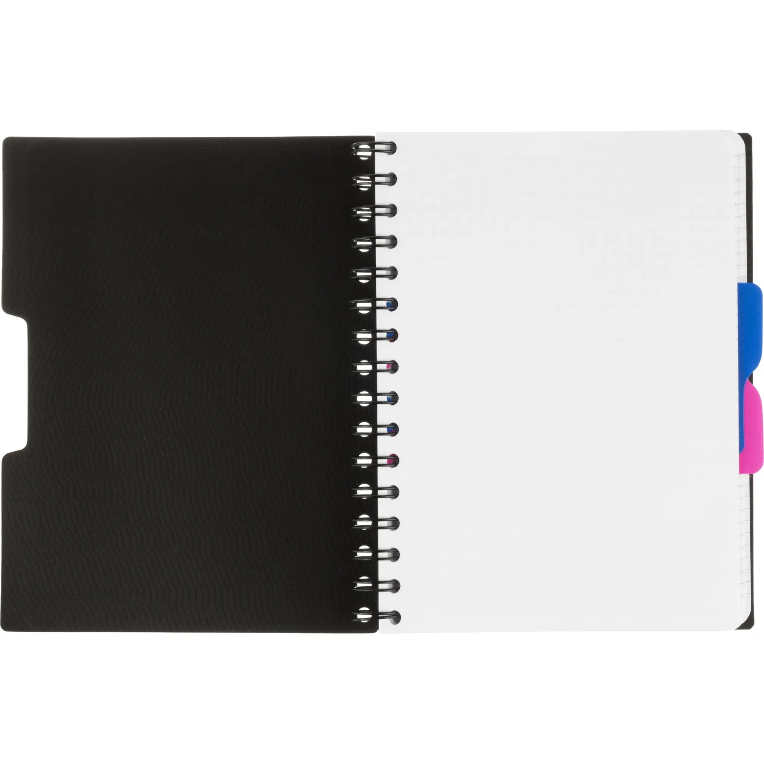 Бизнес-тетрадь А5,140л,кл,спир,пласт.обл,2разд Attache DIGITAL черн 876748 - фото 5