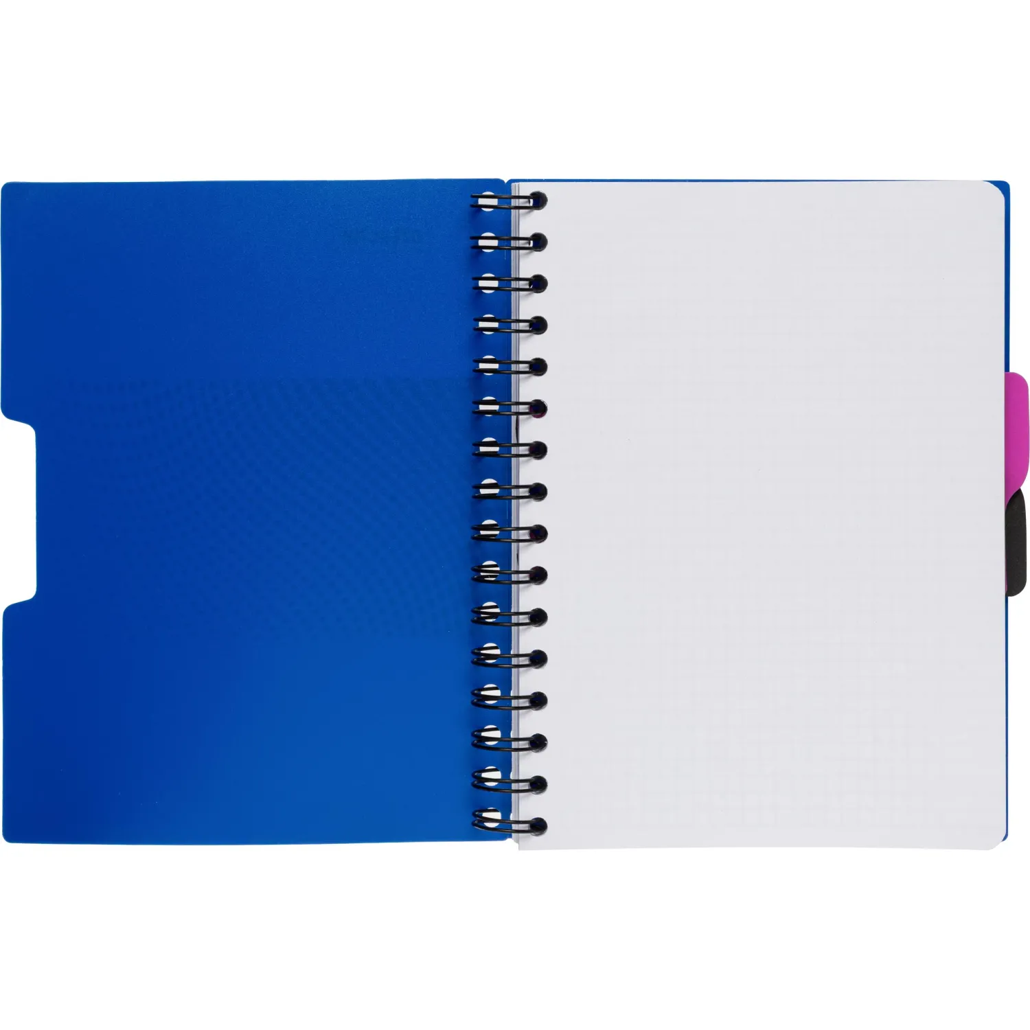 Бизнес-тетрадь А5,140л,кл,спир,пласт.обл,2разд Attache DIGITAL синий 876750 - фото 5