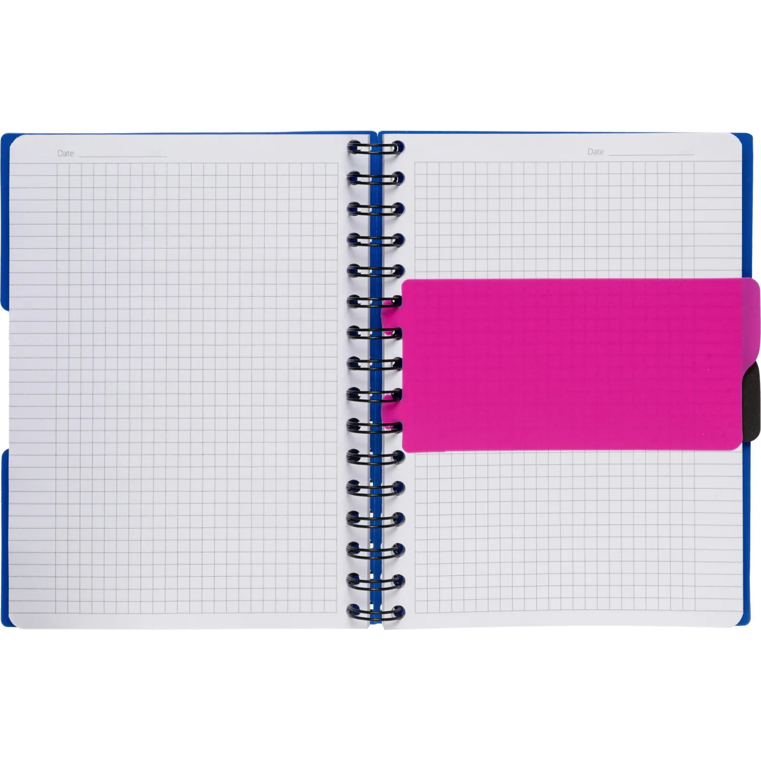 Бизнес-тетрадь А5,140л,кл,спир,пласт.обл,2разд Attache DIGITAL синий 876750 - фото 7