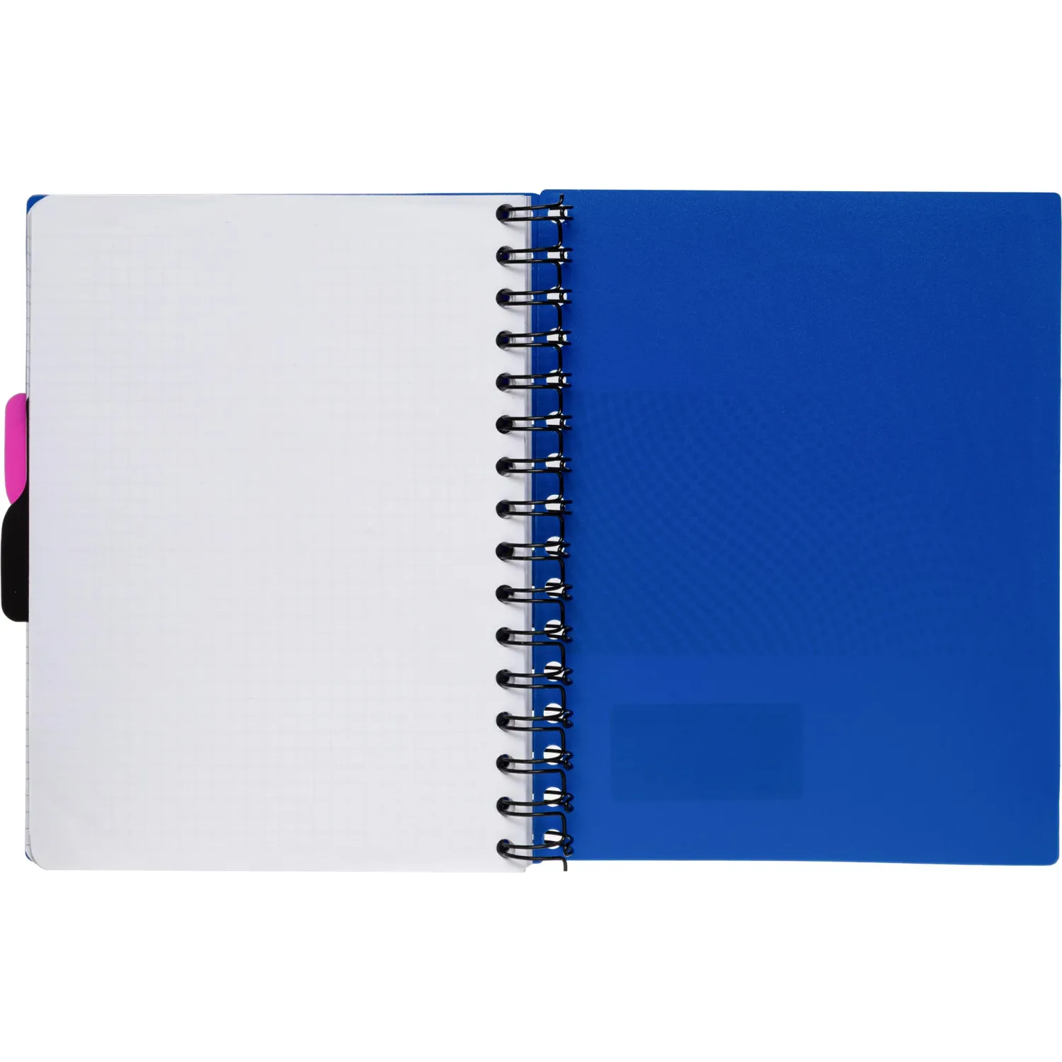 Бизнес-тетрадь А5,140л,кл,спир,пласт.обл,2разд Attache DIGITAL синий 876750 - фото 9