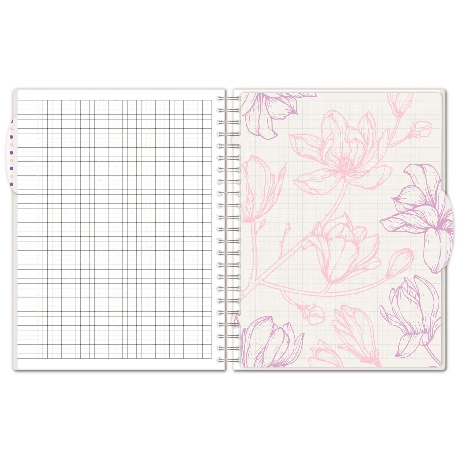 Бизнес-тетрадь А4,140л,кл,спир.пласт Attache Selection Flower Dreams 876751 - фото 3