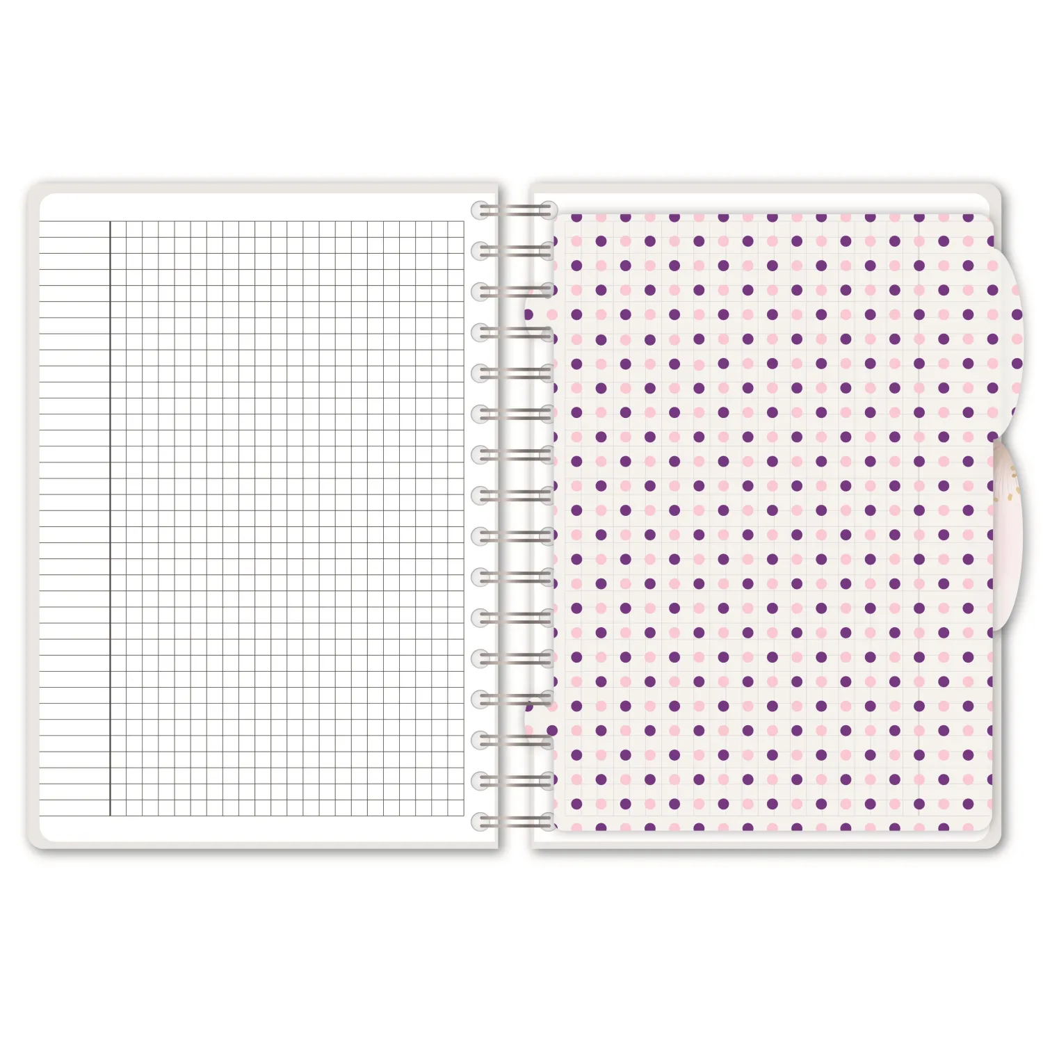 Бизнес-тетрадь А5,140л,кл,спир,плас Attache Selection Flower DreamsBlossom - фото 3