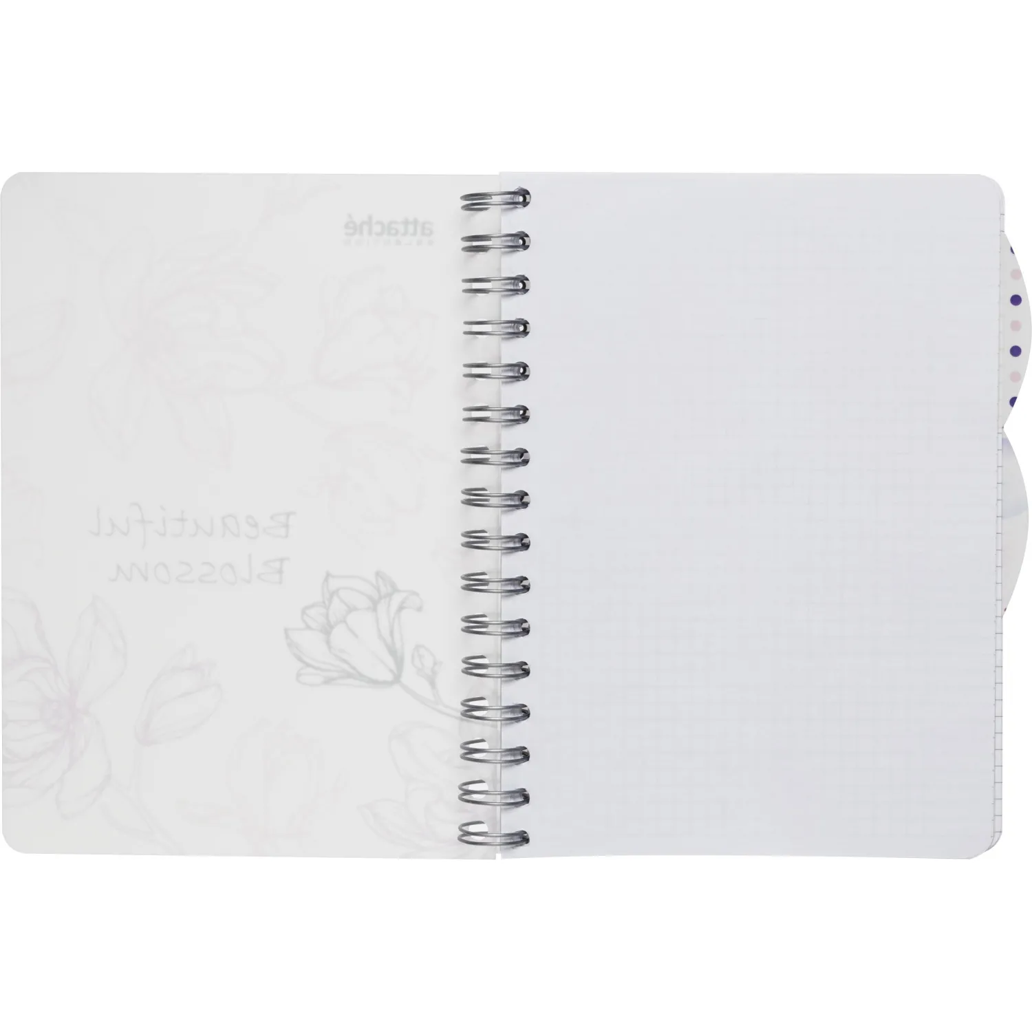 Бизнес-тетрадь А5,140л,кл,спир,плас Attache Selection Flower DreamsBlossom - фото 5