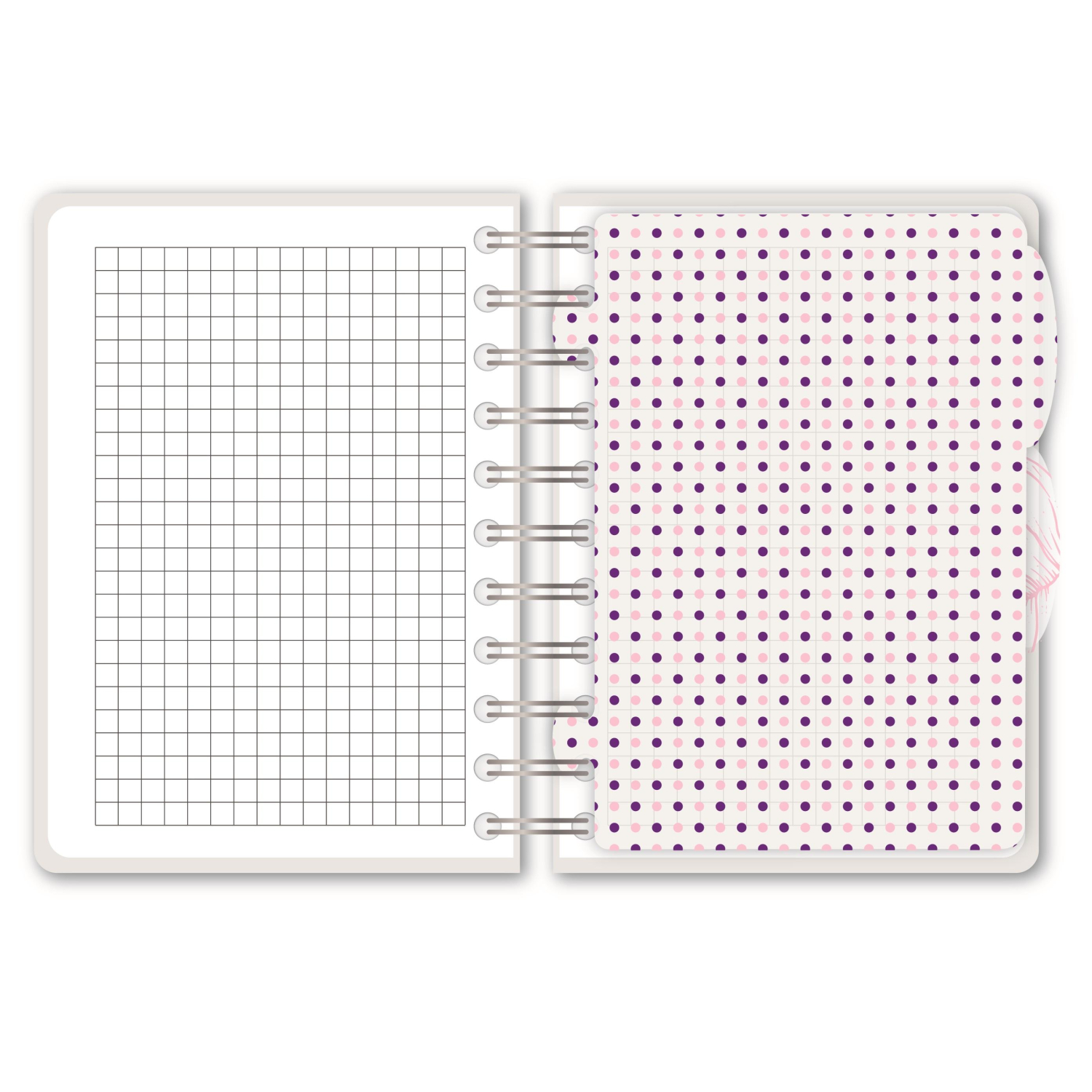 Бизнес-тетрадь А6,120л,кл,спир,пласт Attache Selection Flower Dreams 876753 - фото 2