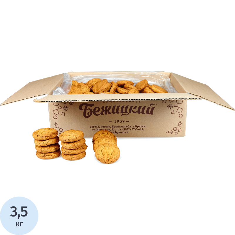 Печенье овсяное классическое Бежицкий, 3,5кг - фото 1