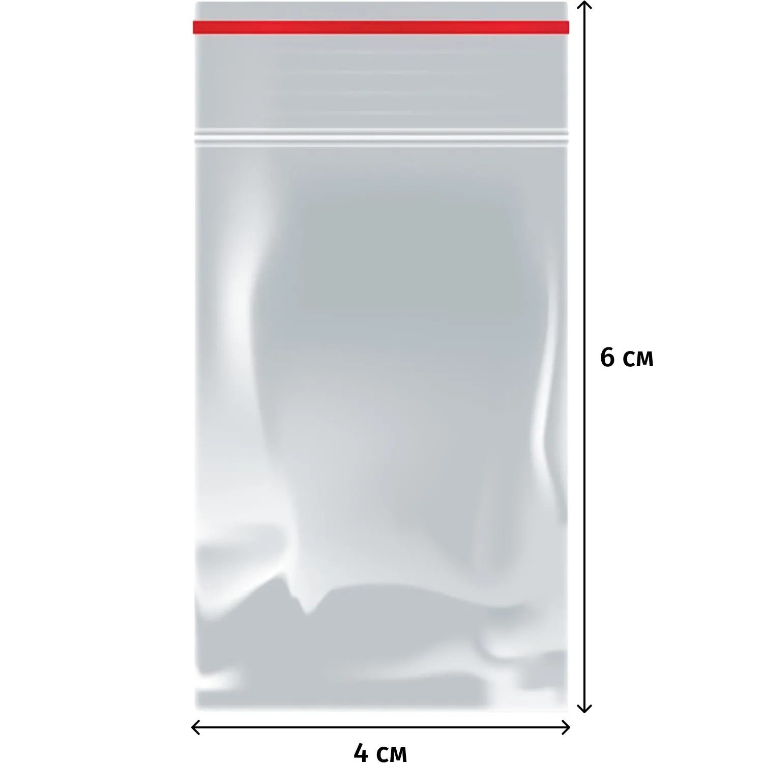 Пакет с замком (Zip Lock) 4 х 6 см, 32 мкм, 1000 шт/уп - фото 2