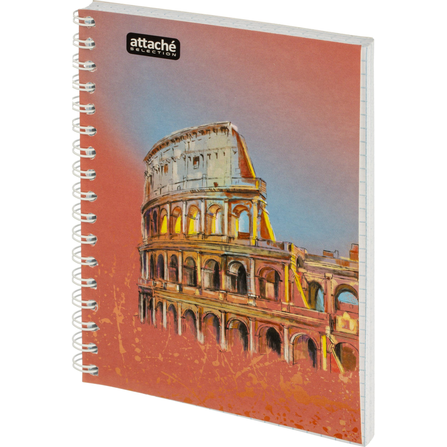 Бизнес-тетрадь А6,80л,кл,бок.греб,карт+УФлак Attache Selection TravelItaly - фото 3