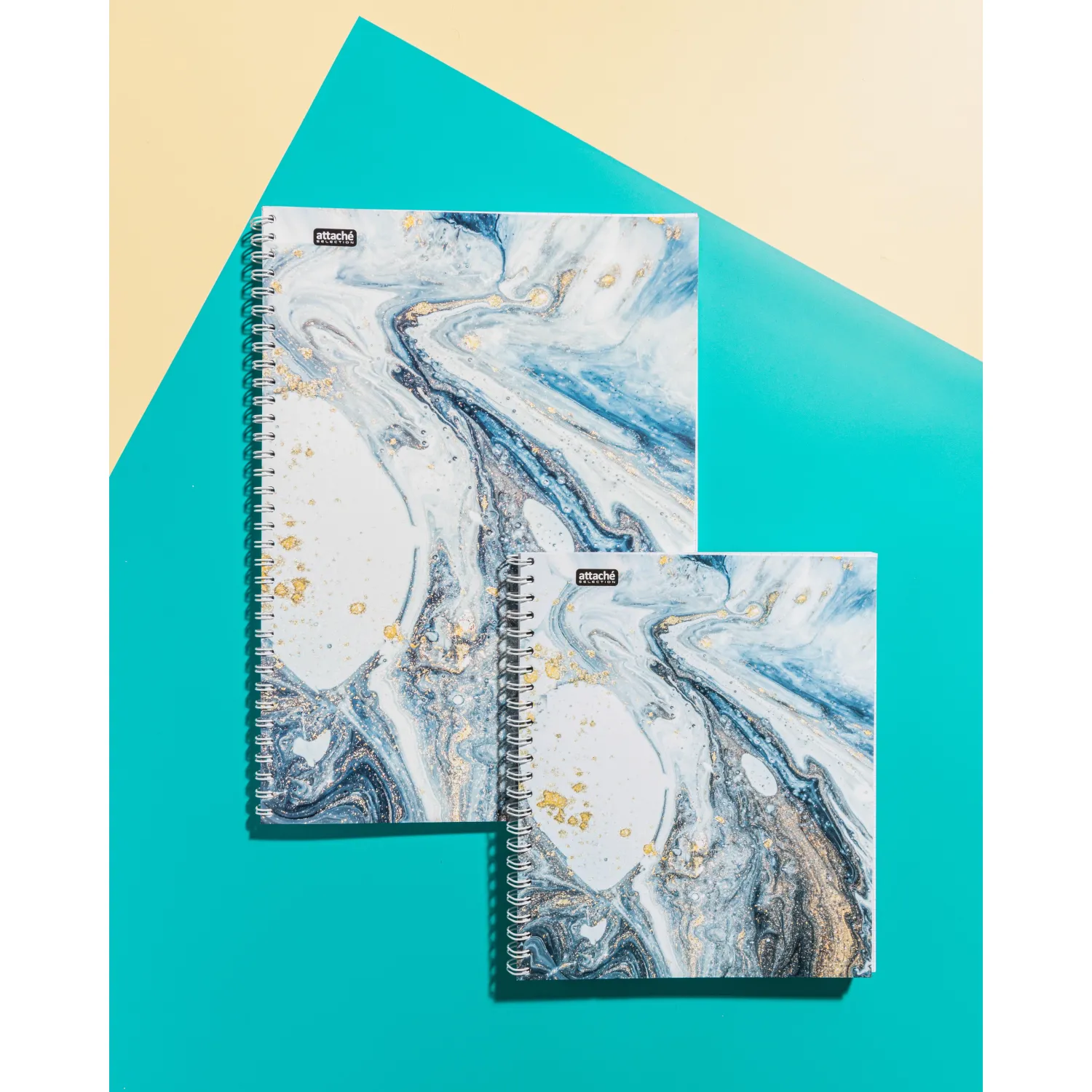 Бизнес-тетрадь А4,96л,кл,греб,ламин.обл. Attache Selection Fluid Серо-Голуб - фото 11