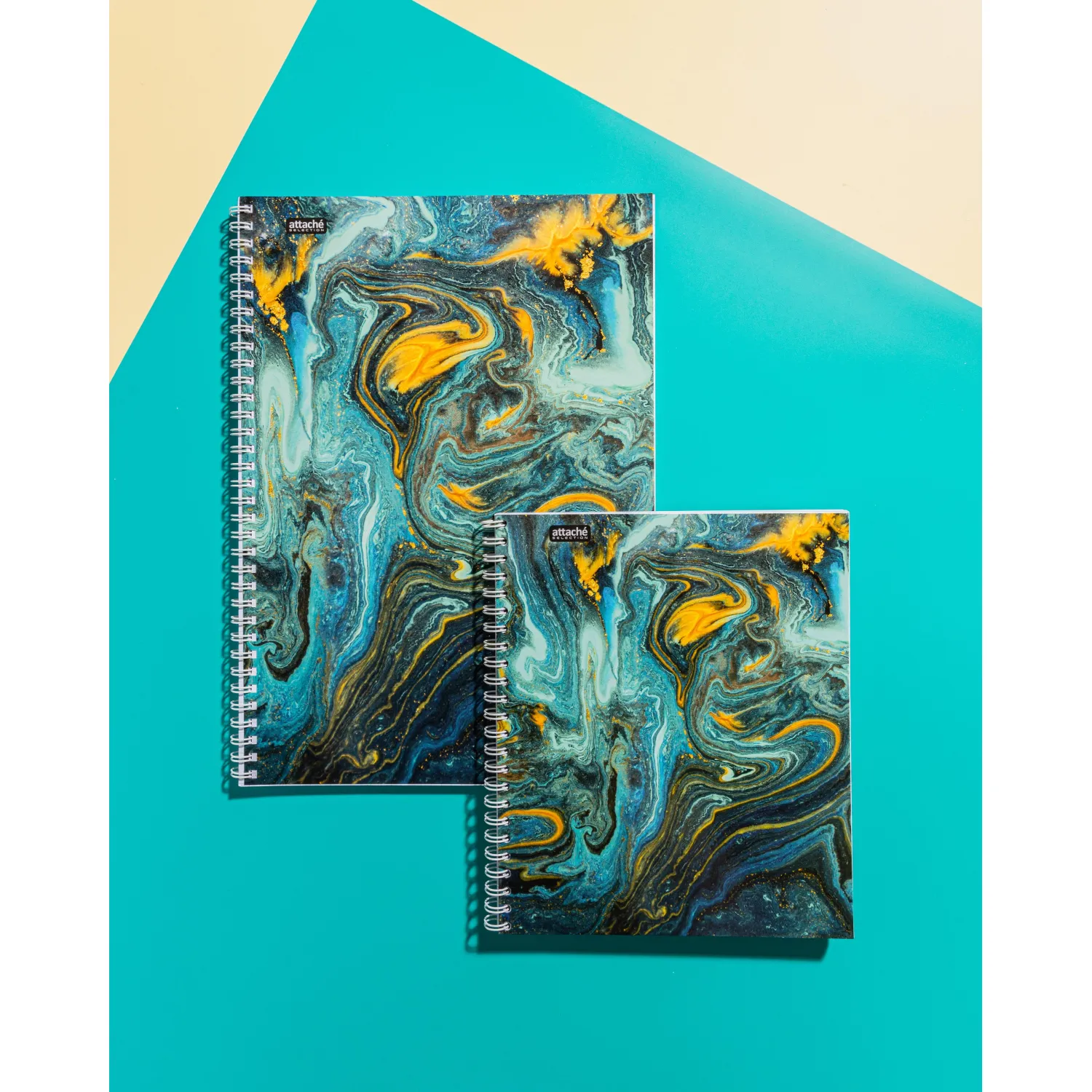 Бизнес-тетрадь А4,96л,кл,греб,ламин.обл. Attache Selection FluidБирюзовый - фото 11