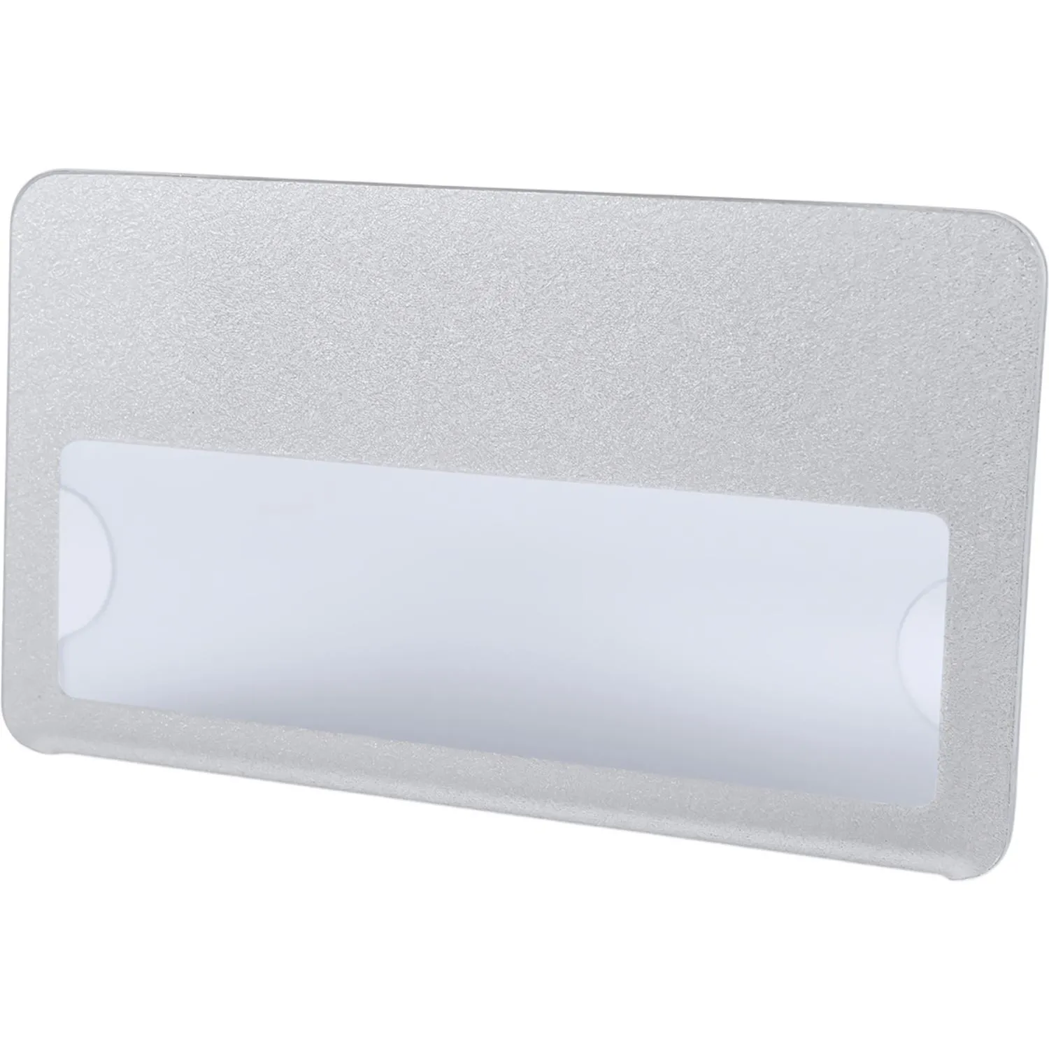 Бейдж с окном для сменной информации магнит,70x40 мм серебрист - фото 3