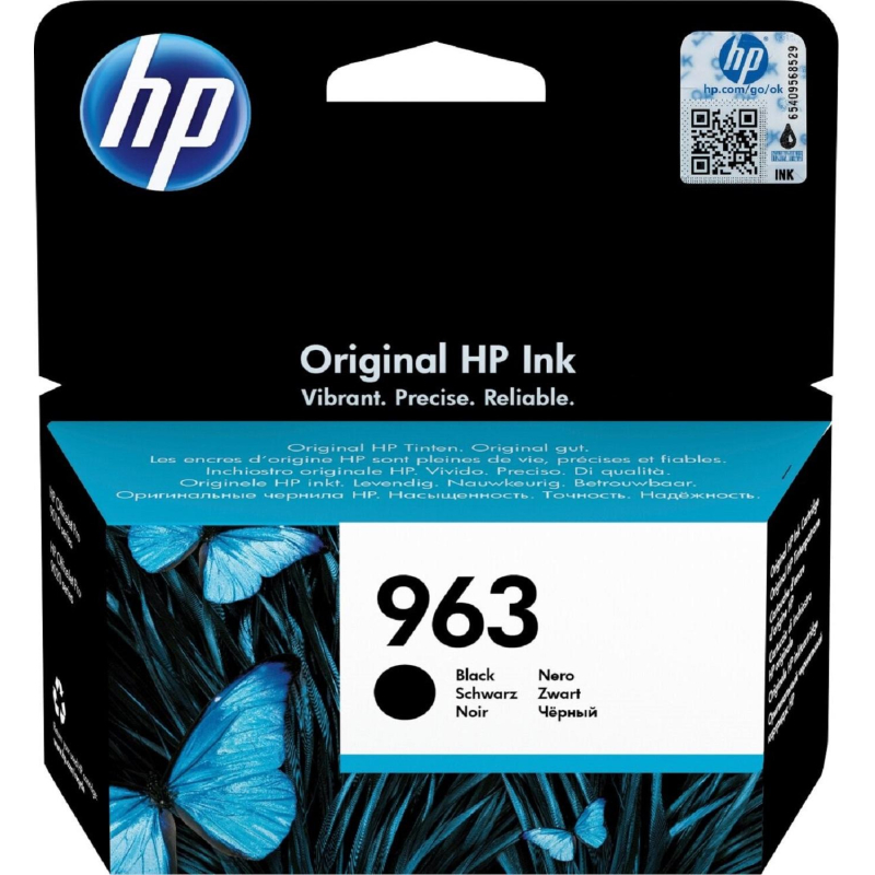 Картридж струйный HP 963 3JA26AE чер. для OJ Pro 9010/9020 - фото 1