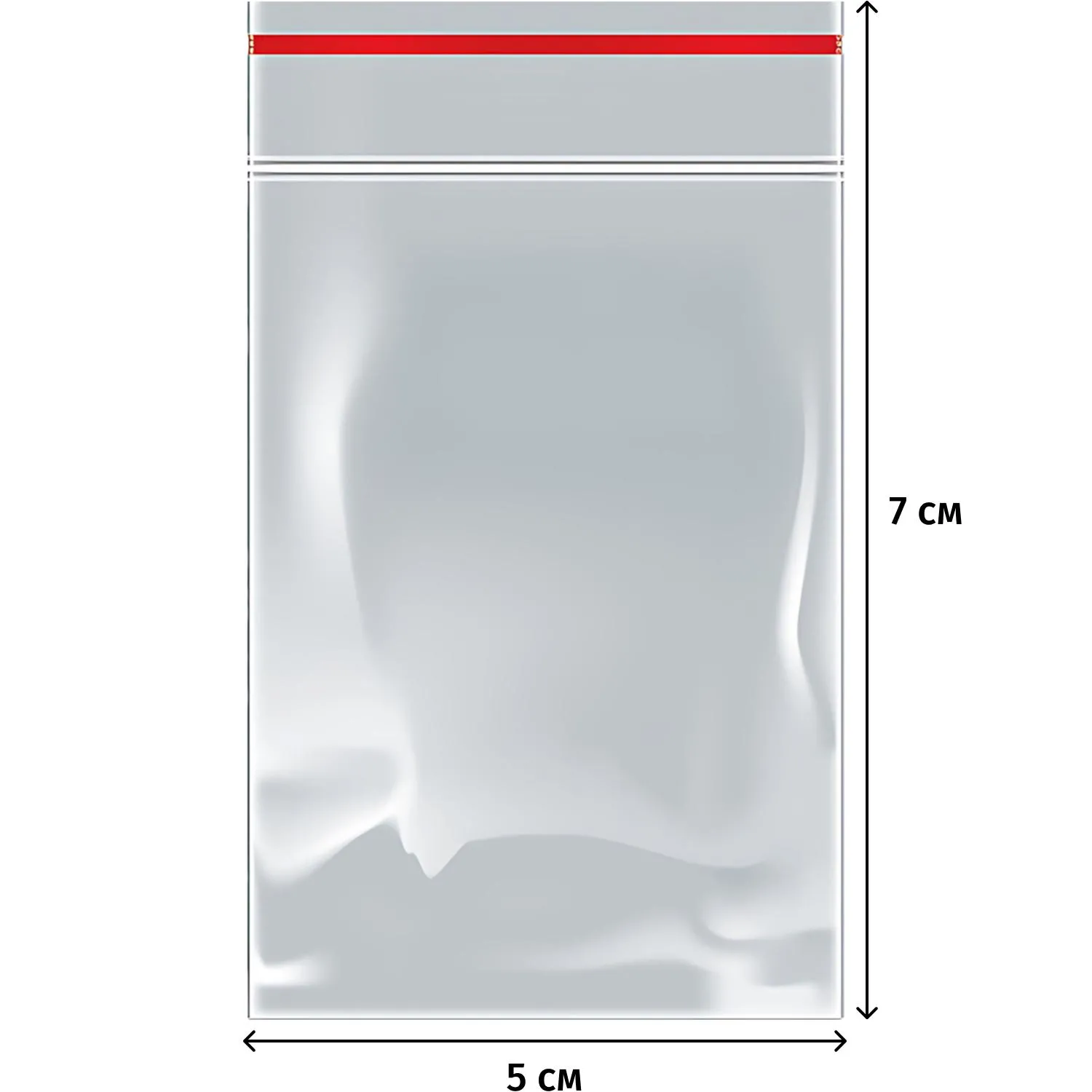 Пакет с замком (Zip Lock) 5 х 7 см, 32 мкм, 1000 шт/уп - фото 2
