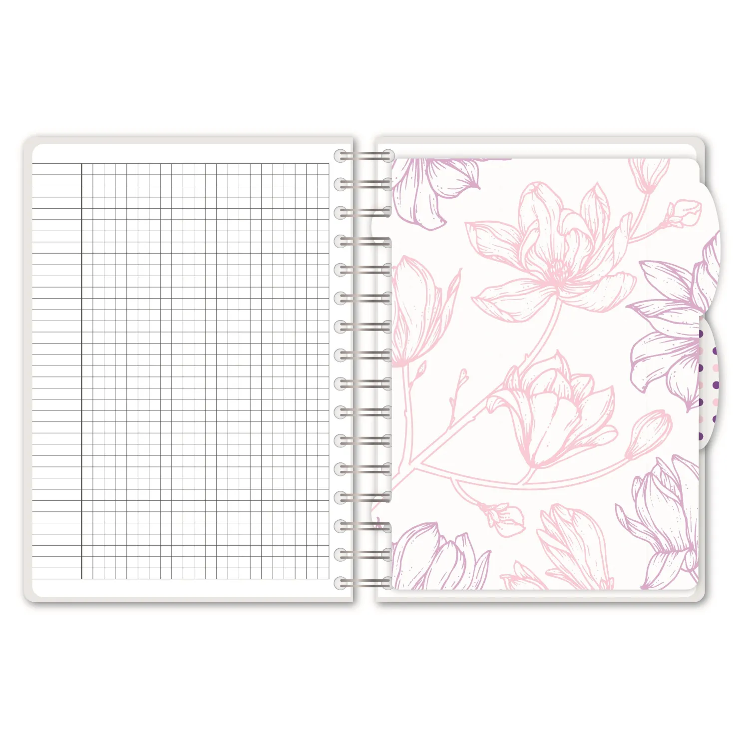 Бизнес-тетрадь А5,140л,кл,сп,пласт Attache Selection Flower Dreams I Choose - фото 2