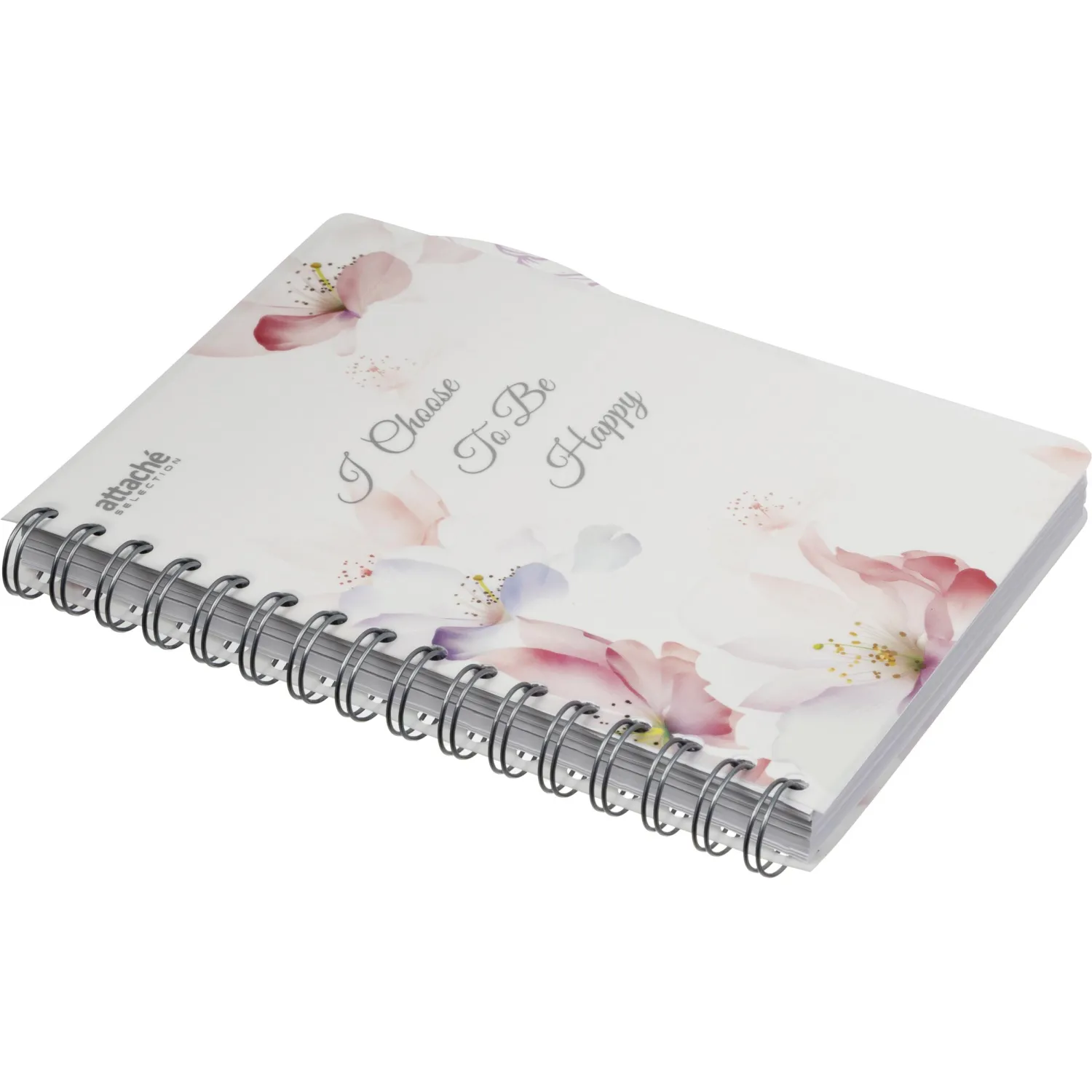 Бизнес-тетрадь А5,140л,кл,сп,пласт Attache Selection Flower Dreams I Choose - фото 4